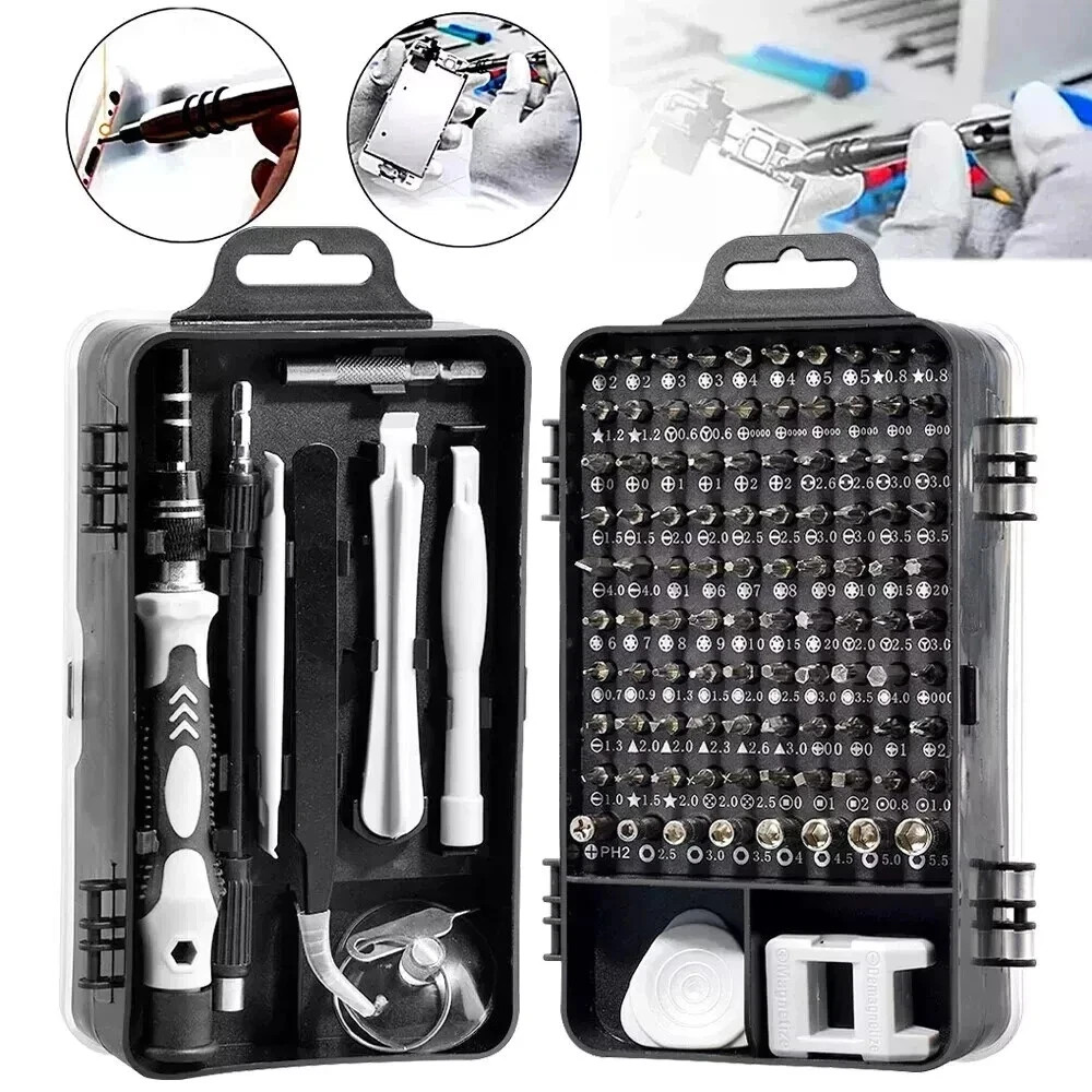 122 in 1 Precision Screwdriver Set Computer Repair Tool Kit Acssart Magnetic Bit