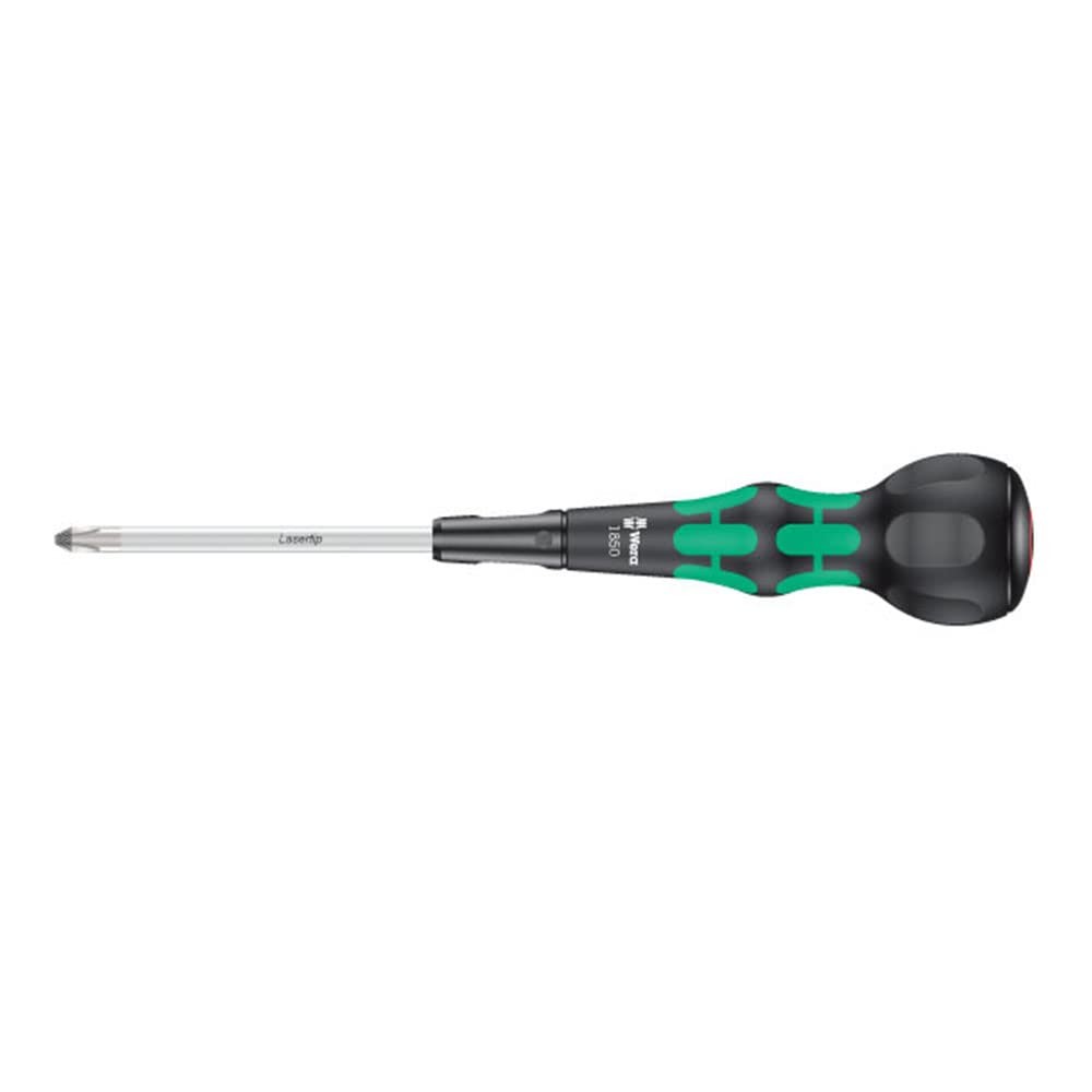 WERA PLUS Screwdriver, Ball-Shaped Handle, 2-Way, 100mm, 007906