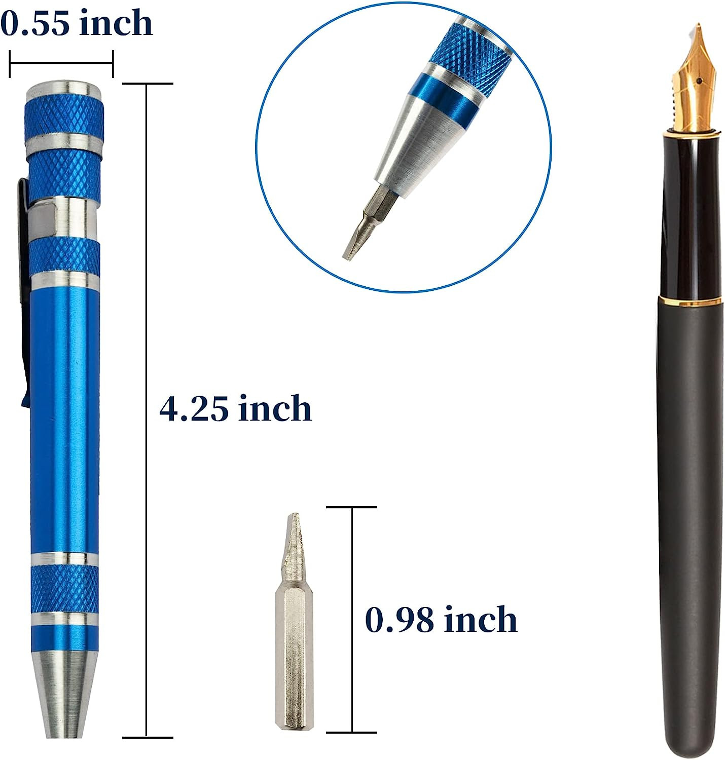 8 in 1 Mini Screwdriver Set Small Screwdrivers Pen Magnetic Repair Tools EDC Com