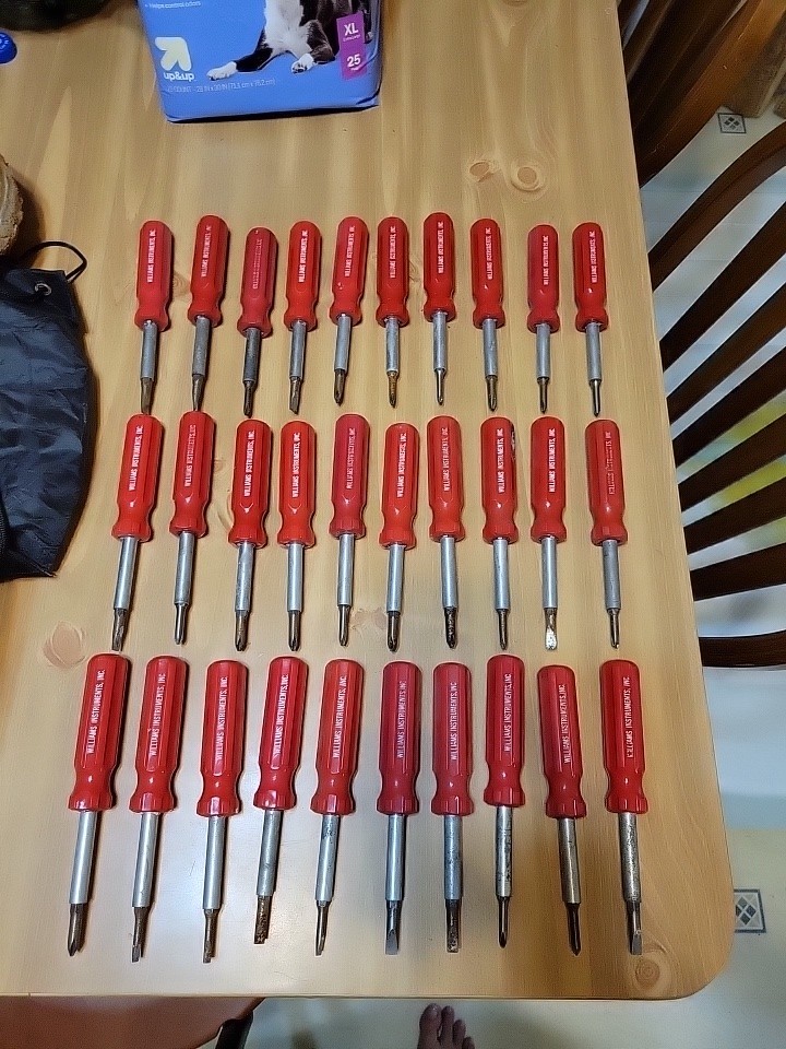 4 In One Lot Of 30 Like Jamestown USA Multi Bit Screwdriver Williams Instrument