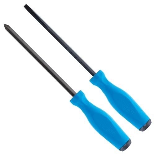 2 Piece Demolition Screwdriver Set Phillips #2 Slotted 1/4 Inch 6 Inch Heavy