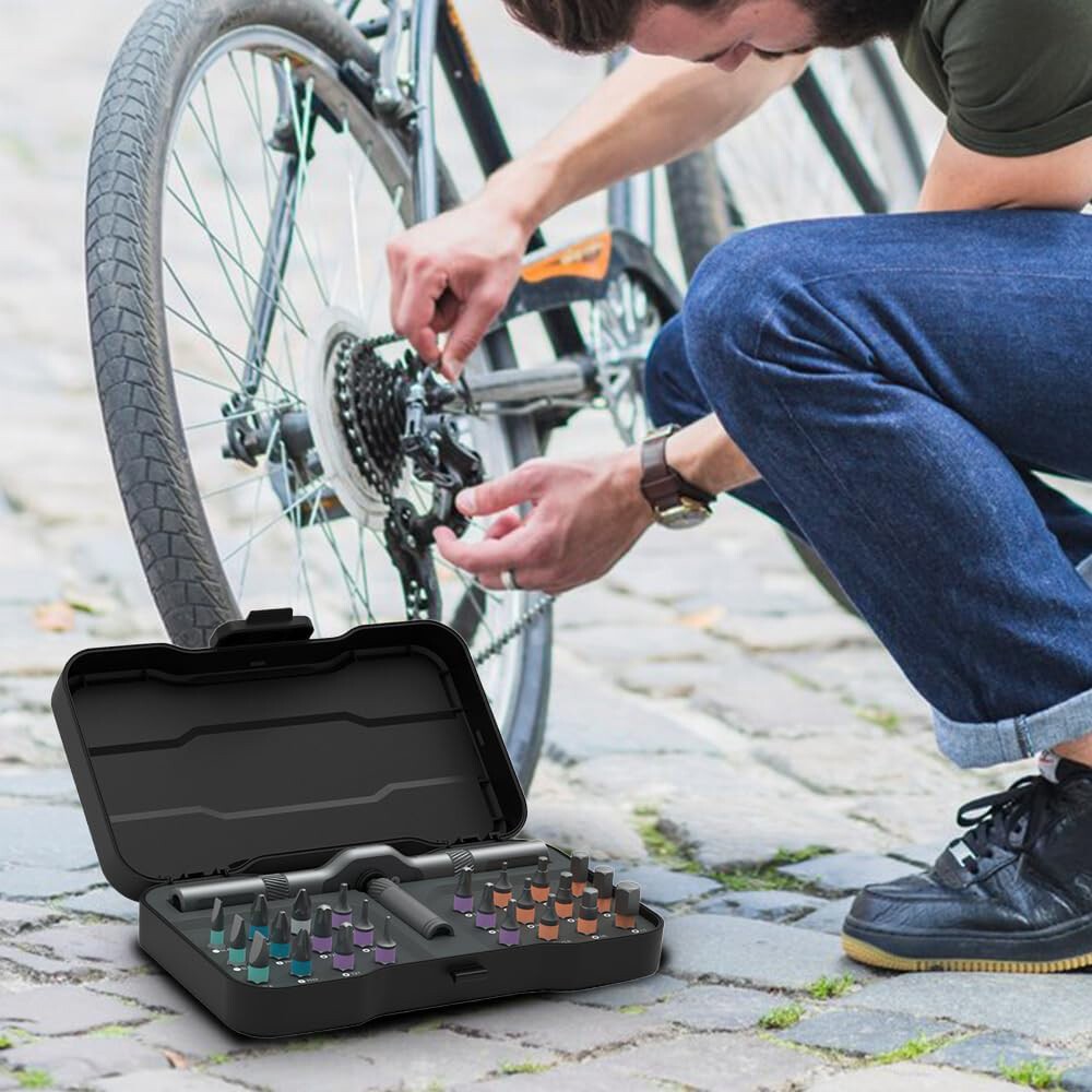 25pcs 24 in 1 Multifunction Screwdriver Head Set Household Repair Ratchet Wrench