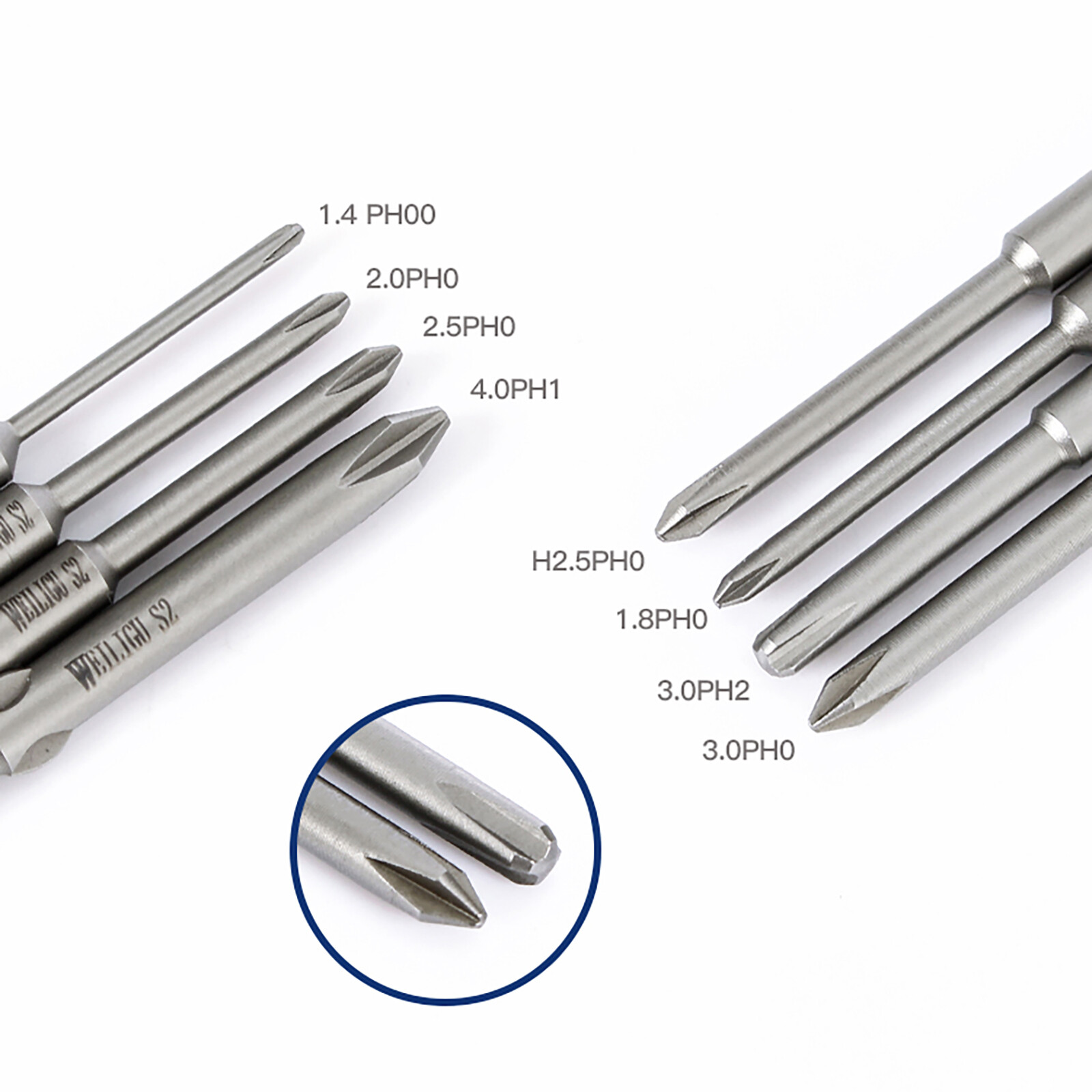 Magnetic Drill Bit Cross Head Screwdriver Bits Extension Bar Round Shank 800/3C