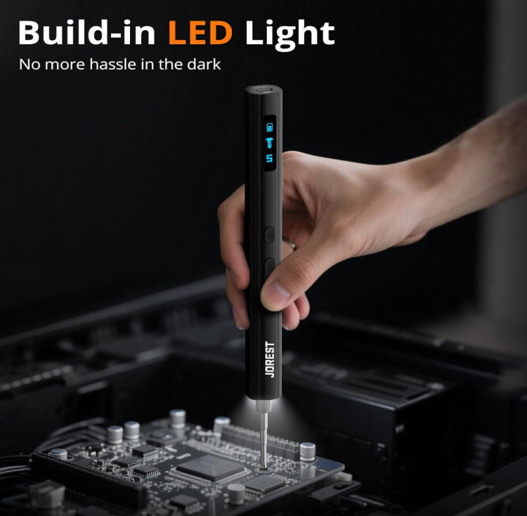 155 in 1 Mini Electric Screwdriver Cordless, Precision Power Screwdriver Set