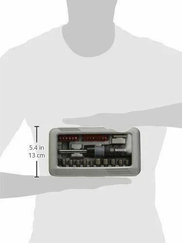 Bosch 66041612 Screwdriver bits Set (Black and Silver, 46-Pieces)