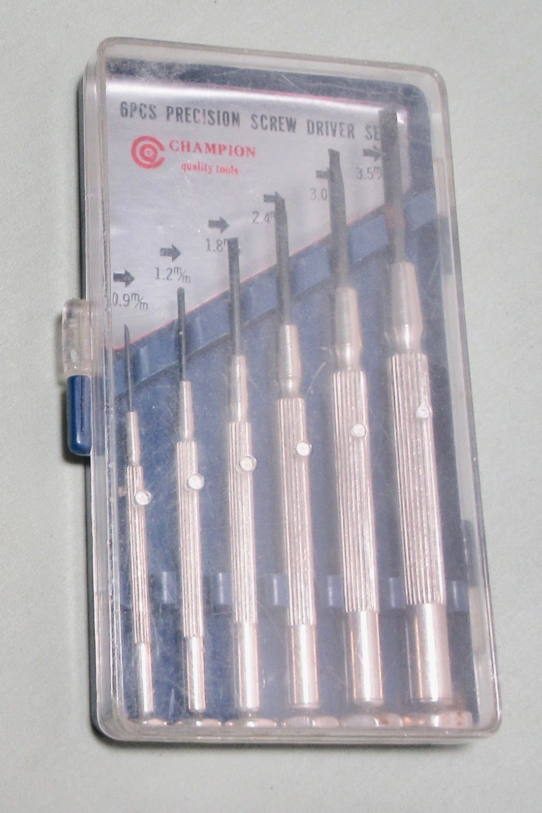 Champion Quality Tools 6 Piece Precision Screwdriver Set with Case
