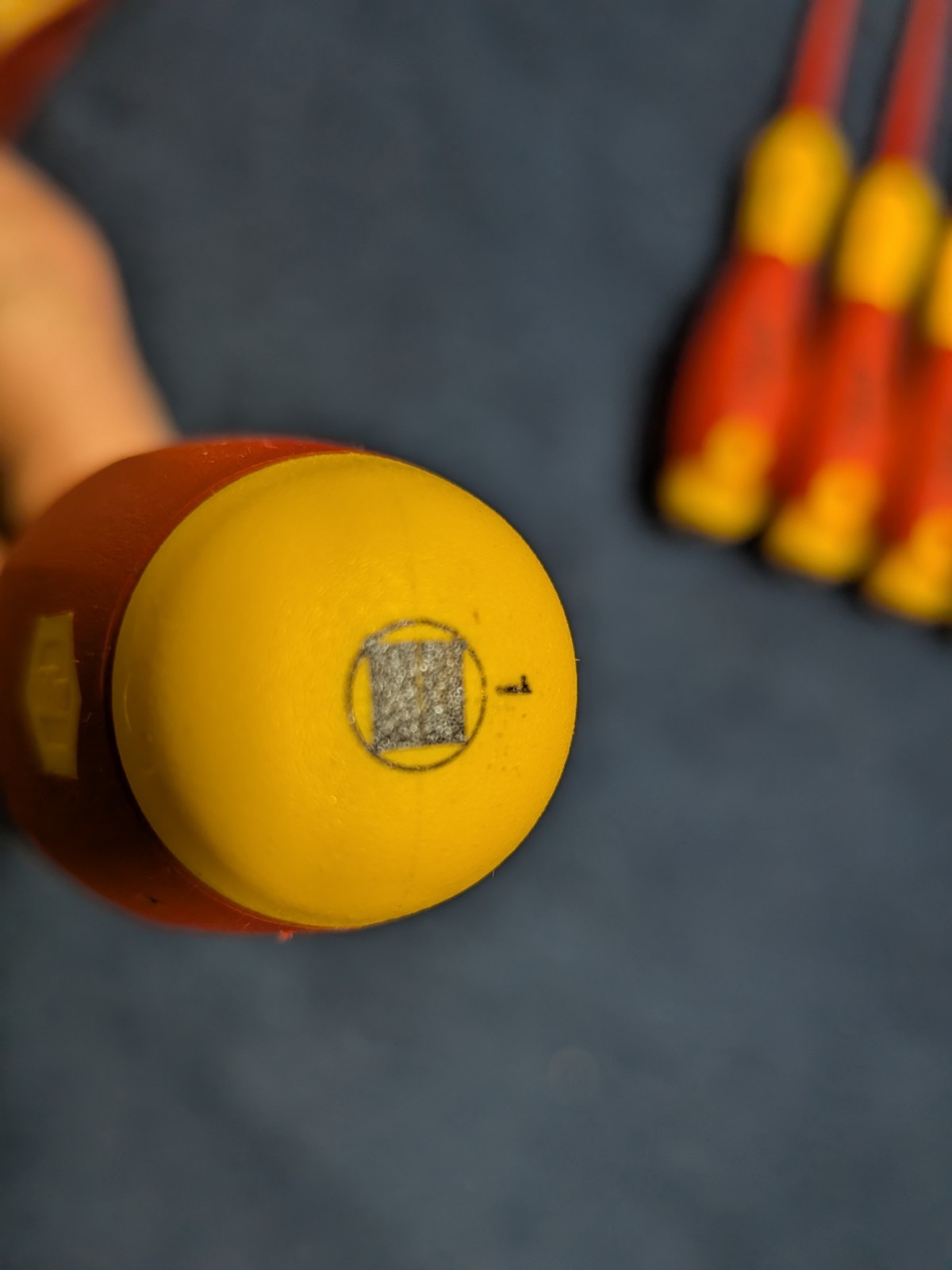 WIHA Lot of 10 358n Insulated Square Tip Screw Driver #1 Made in Germany