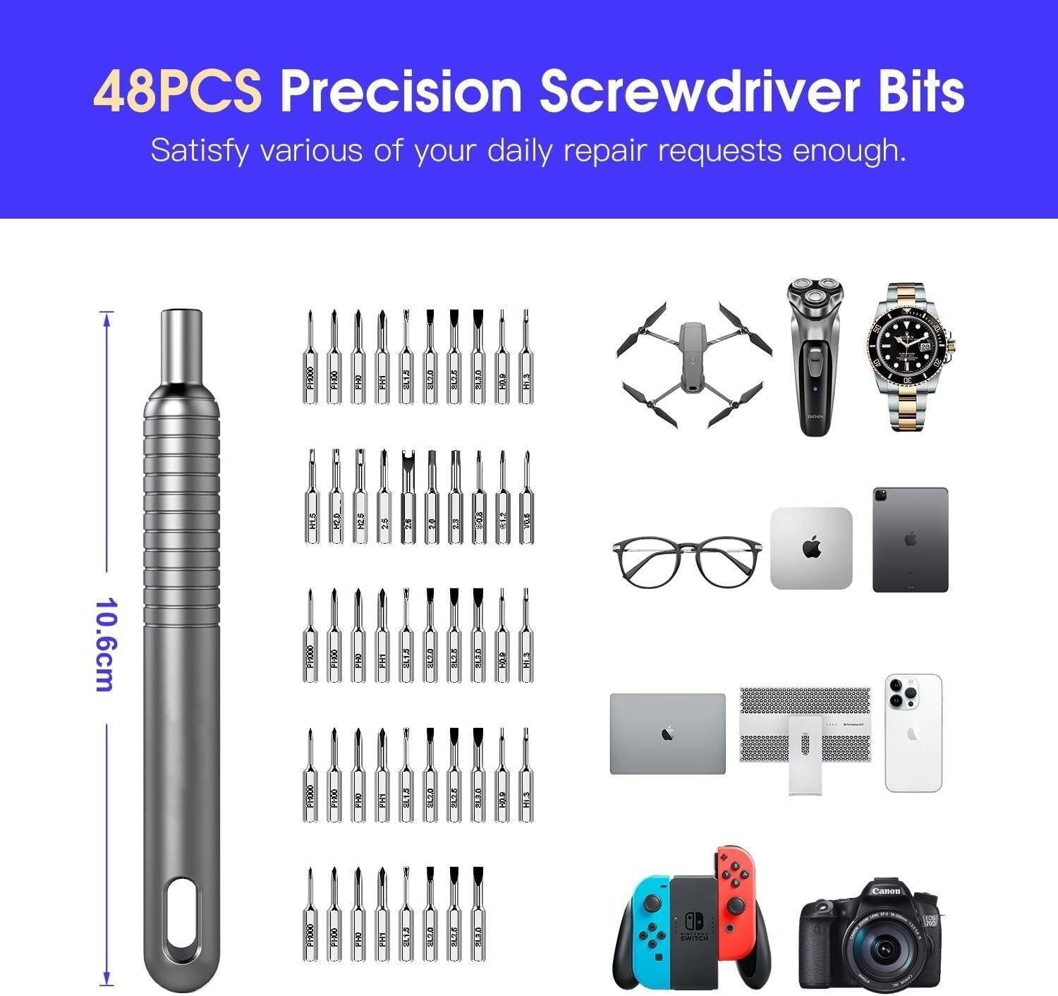 STOCKING STUFFER – Electronics Repair 51-in-1 Portable Precision Screwdriver Set