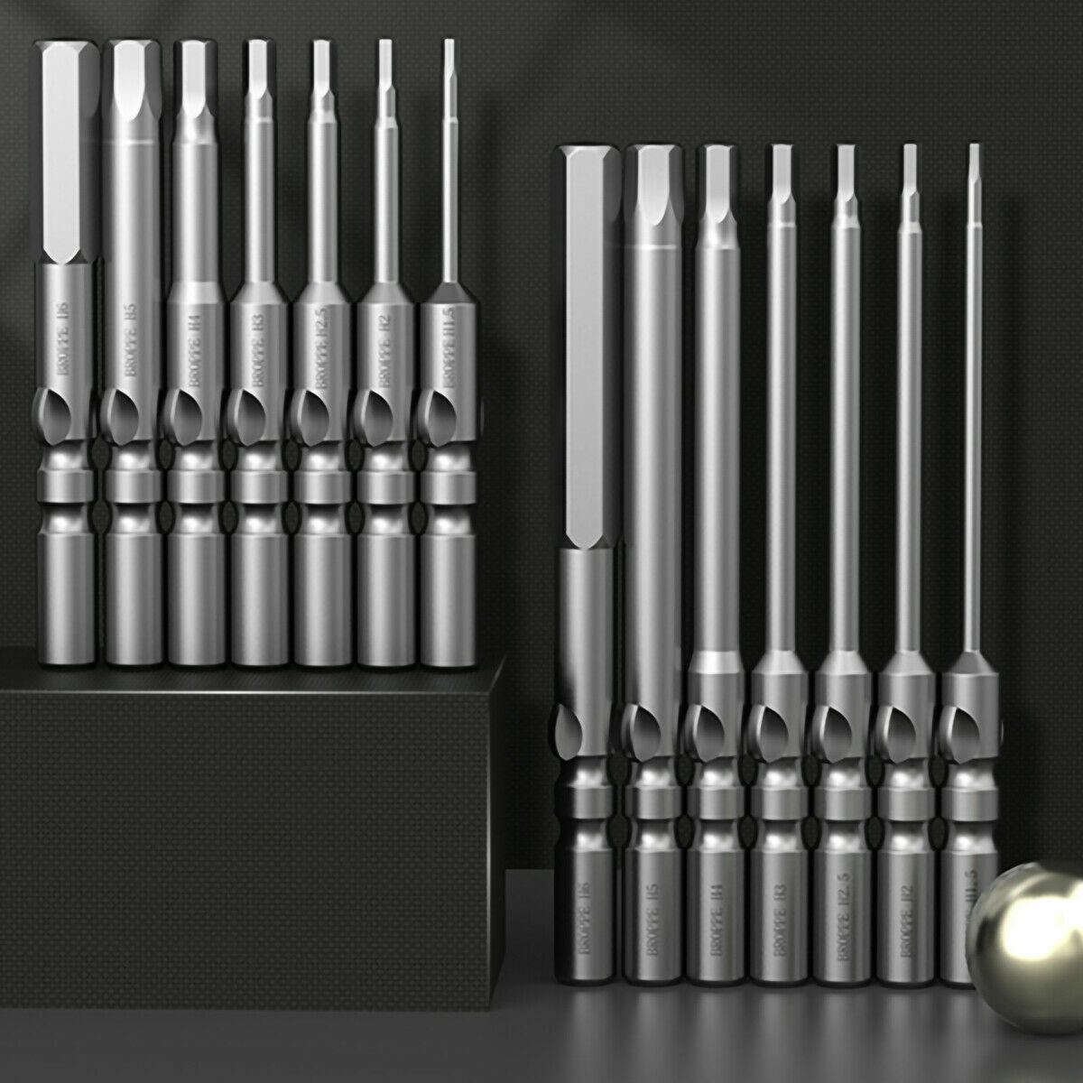 Round Shank Screwdriver Magnetic Bits Phillips / Slot / Hex / Torx Power Bits