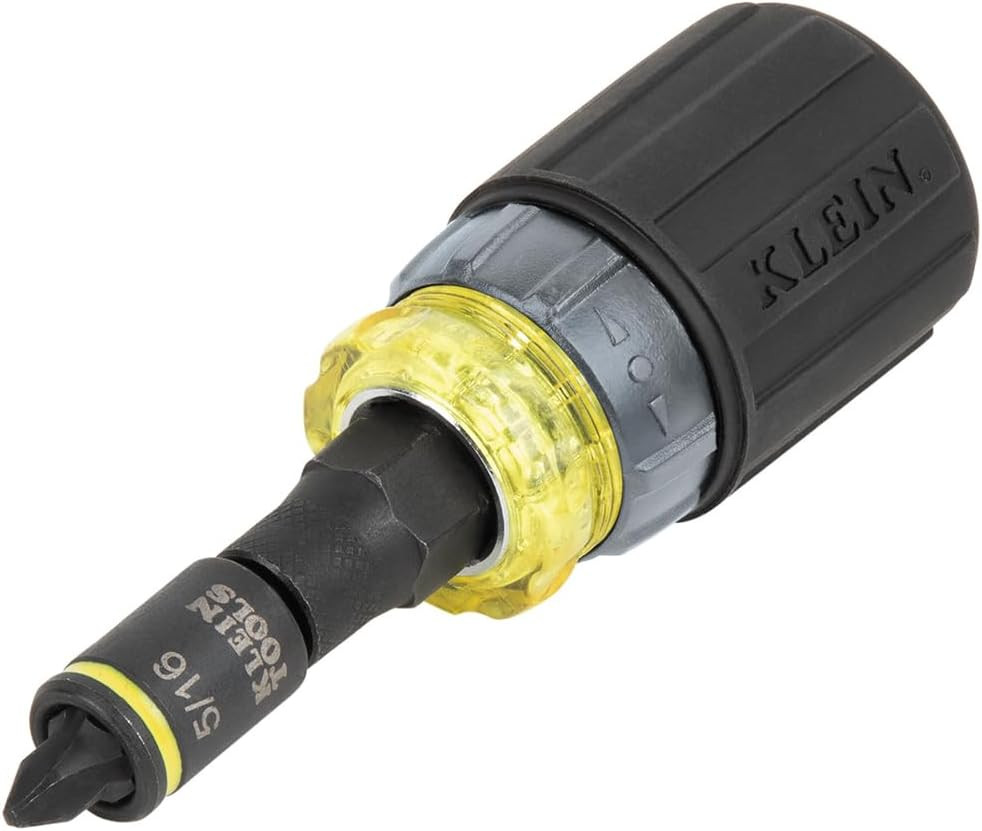 Klein Tools 80191 KNECT (S) Impact-Rated Multi-Bit Screwdriver Set, 11-In-1 and