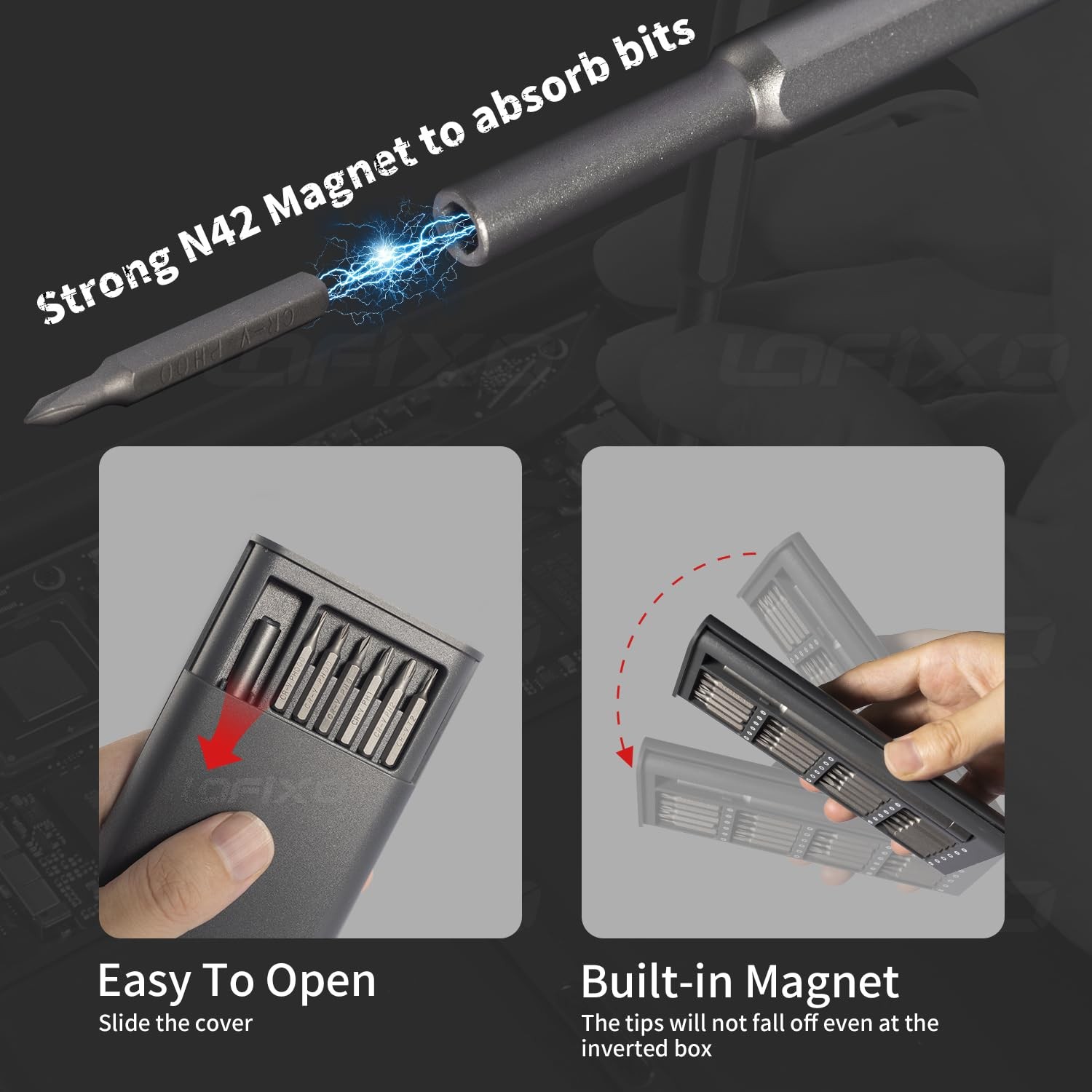 Precision Screwdriver Set, All-in-One Magnetic Tools for iPhone, Mac, PS4, Xbox,