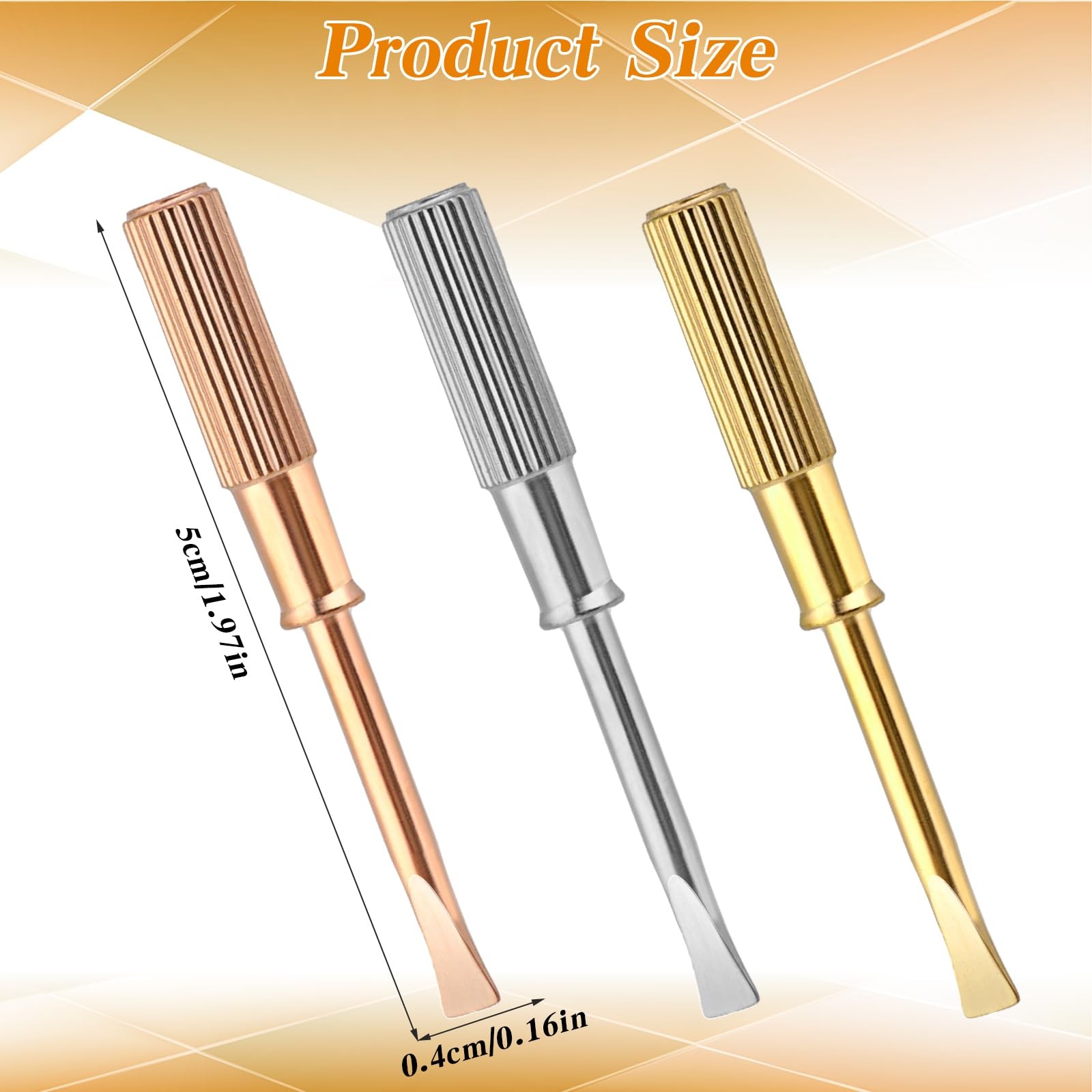 Elegaperma 3Pcs Bracelet Screwdriver, Silver, Gold, Rose Gold Bracelet Screwd…
