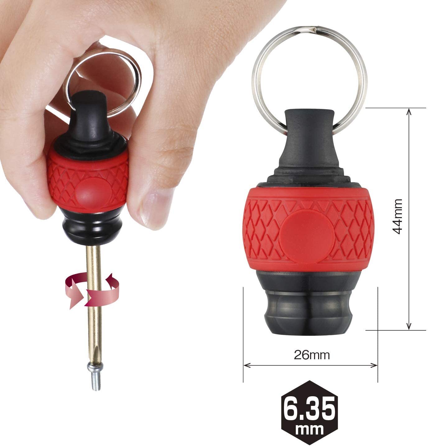 VESSEL Ball Grip Quick Catcher Carrying Socket Bit Holder 4 Color No.QB China