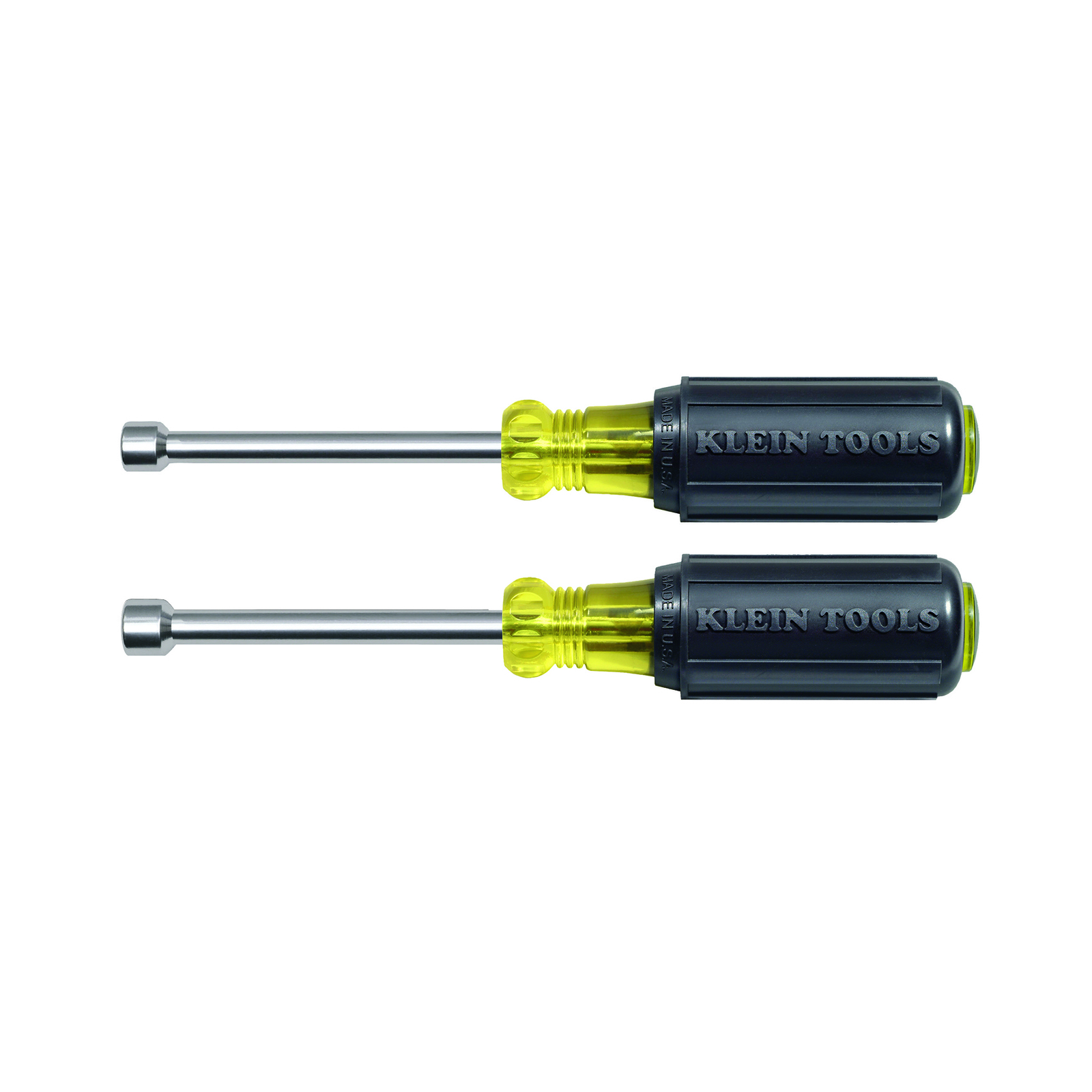 Klein Tools 630M 3″ Hollow Shank Magnetic Tip Nut Driver Set (2 Pieces)