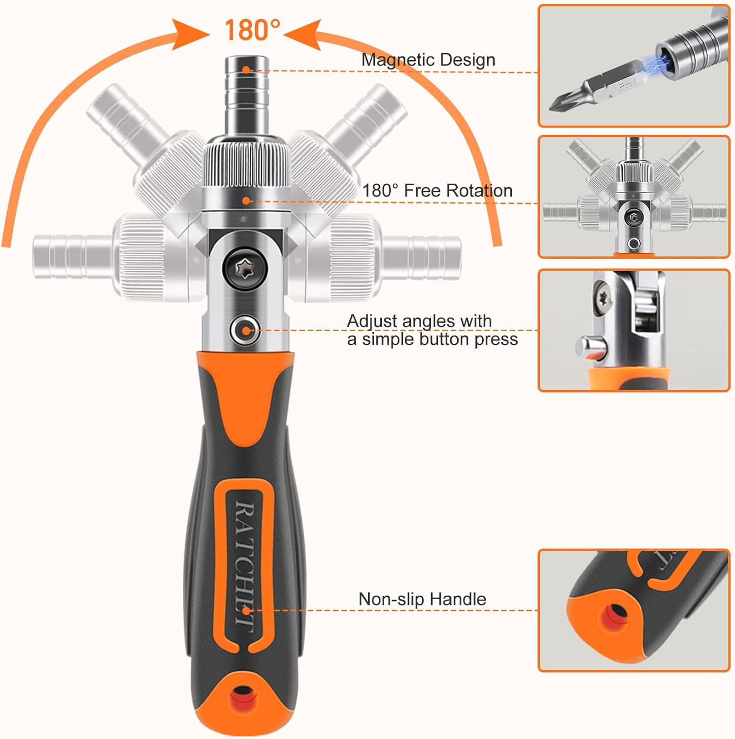 Ratcheting Screwdriver Set: 38-In-1 Ratchet Screwdriver Tools Versatile Magneti