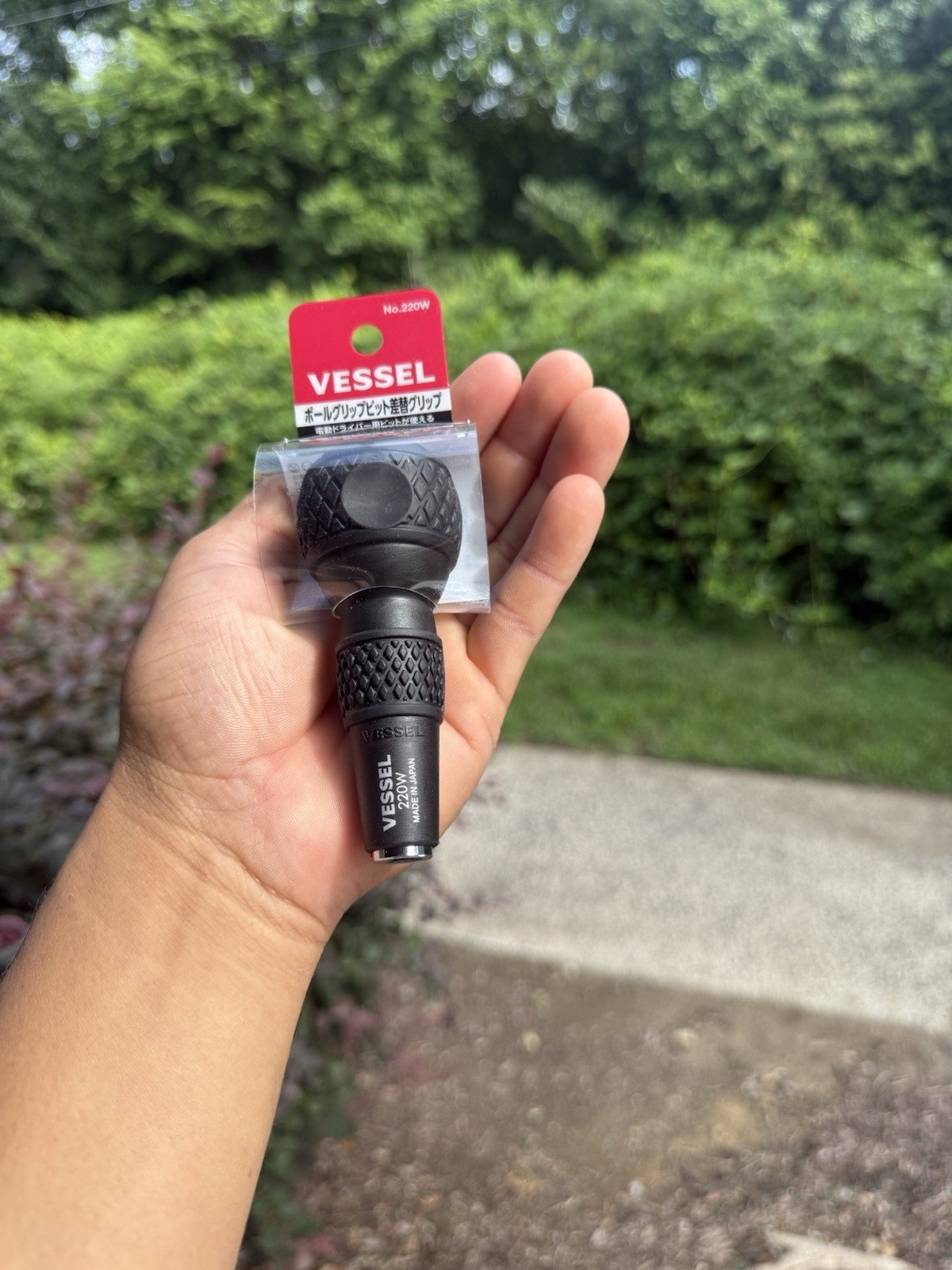 VESSEL No.220W Ball Grip Bit Holder Screwdriver Handle 6.35mm Made Japan