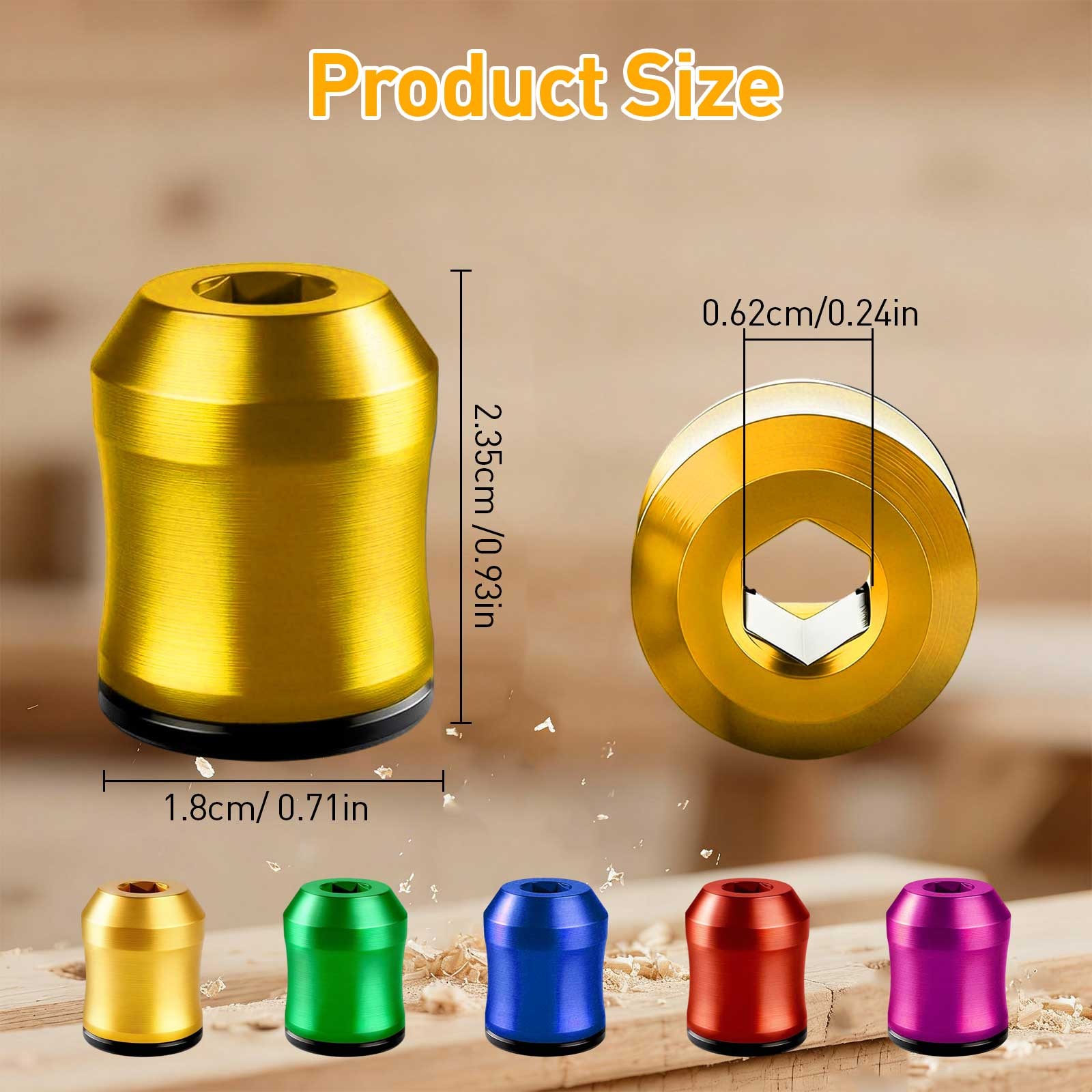 5x Magnetic Screw Ring Holder for Drill Bit & Screwdriver Strong Grip Anti-Slip
