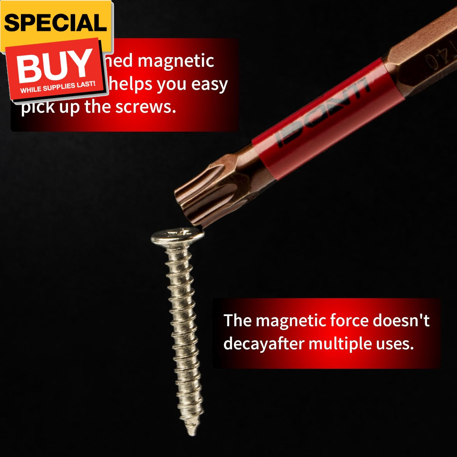 25 PCS Torx Bit Set(T5-T40), Security Torx Bits, Tamper Resistant Star Set, 1″ a