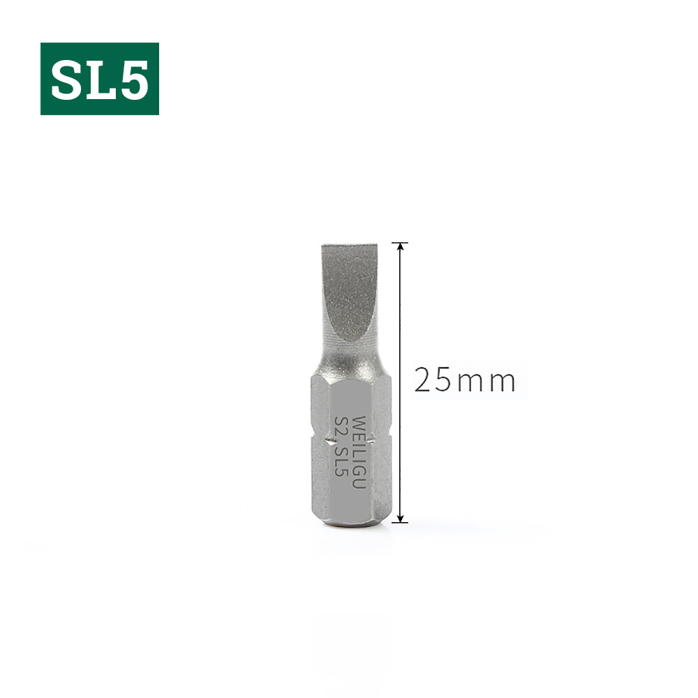 Hexagonal Phillips Flat Head Plum Blossom Short Screwdriver Head Length 25mm