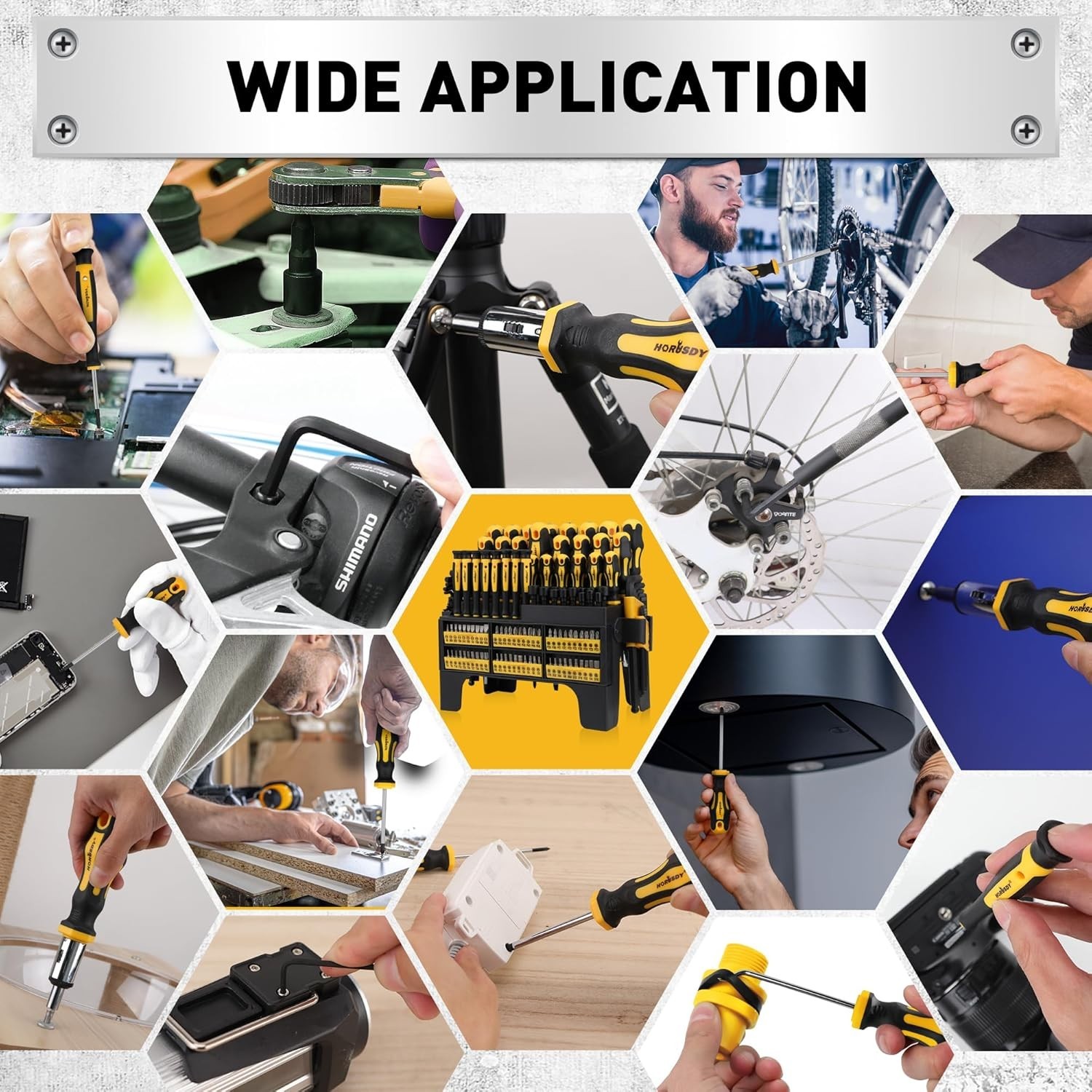 Complete 140-Piece Screwdriver Set with Precision Tools and Magnetic Features