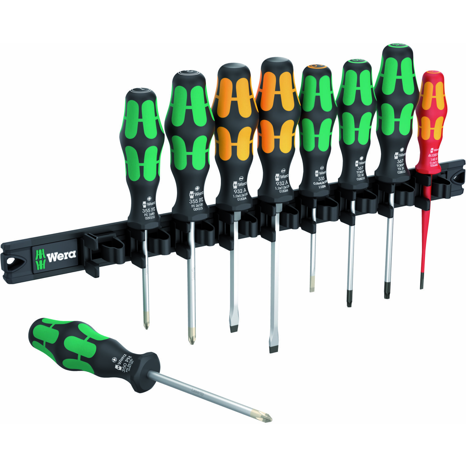Wera 9650 Screwdriver Set with Magnetic Rail