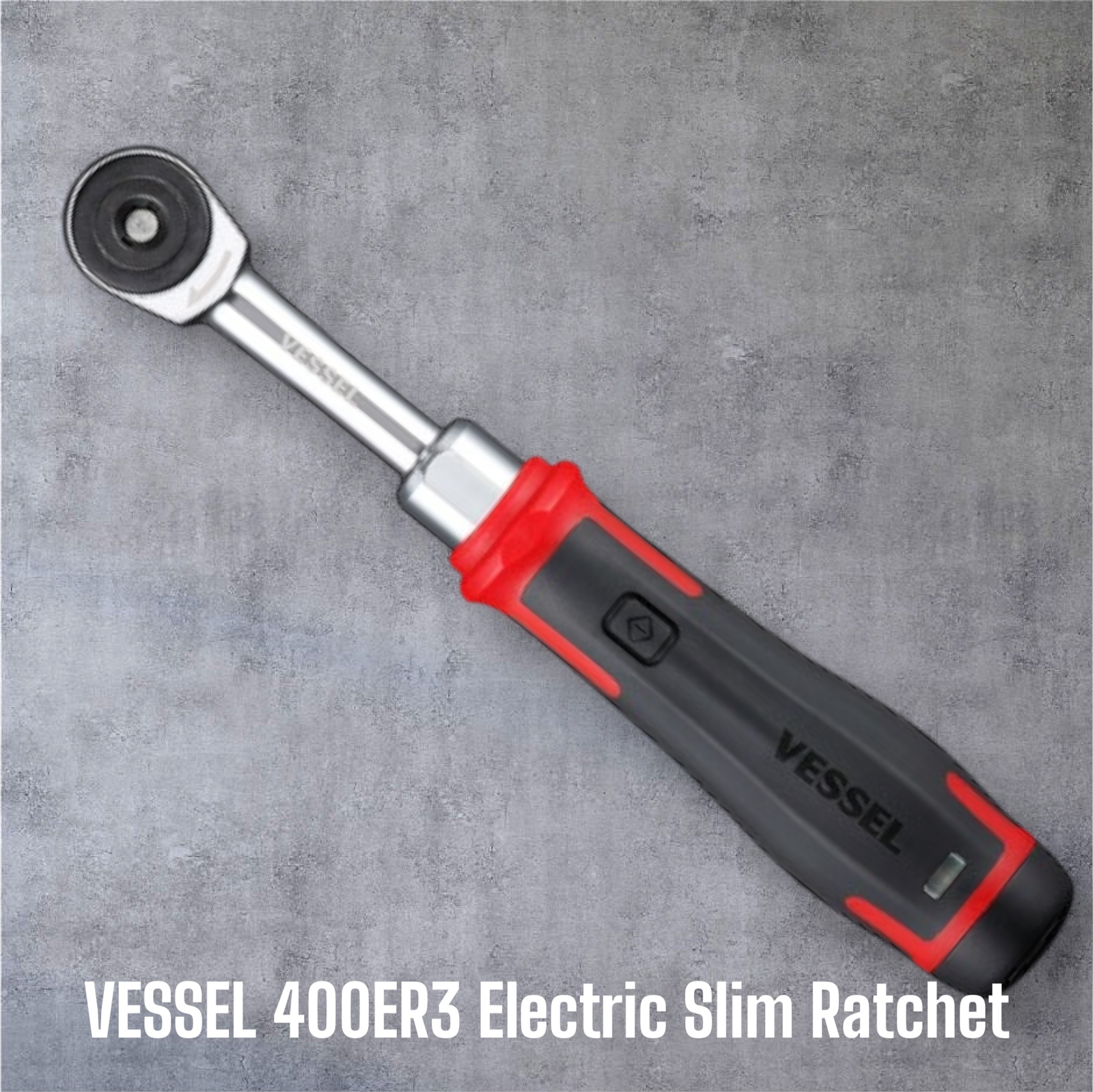 VESSEL 400ER3 Electric Slim Ratchet Wrench 3/8″ Cordless Hybrid Power Tool Set