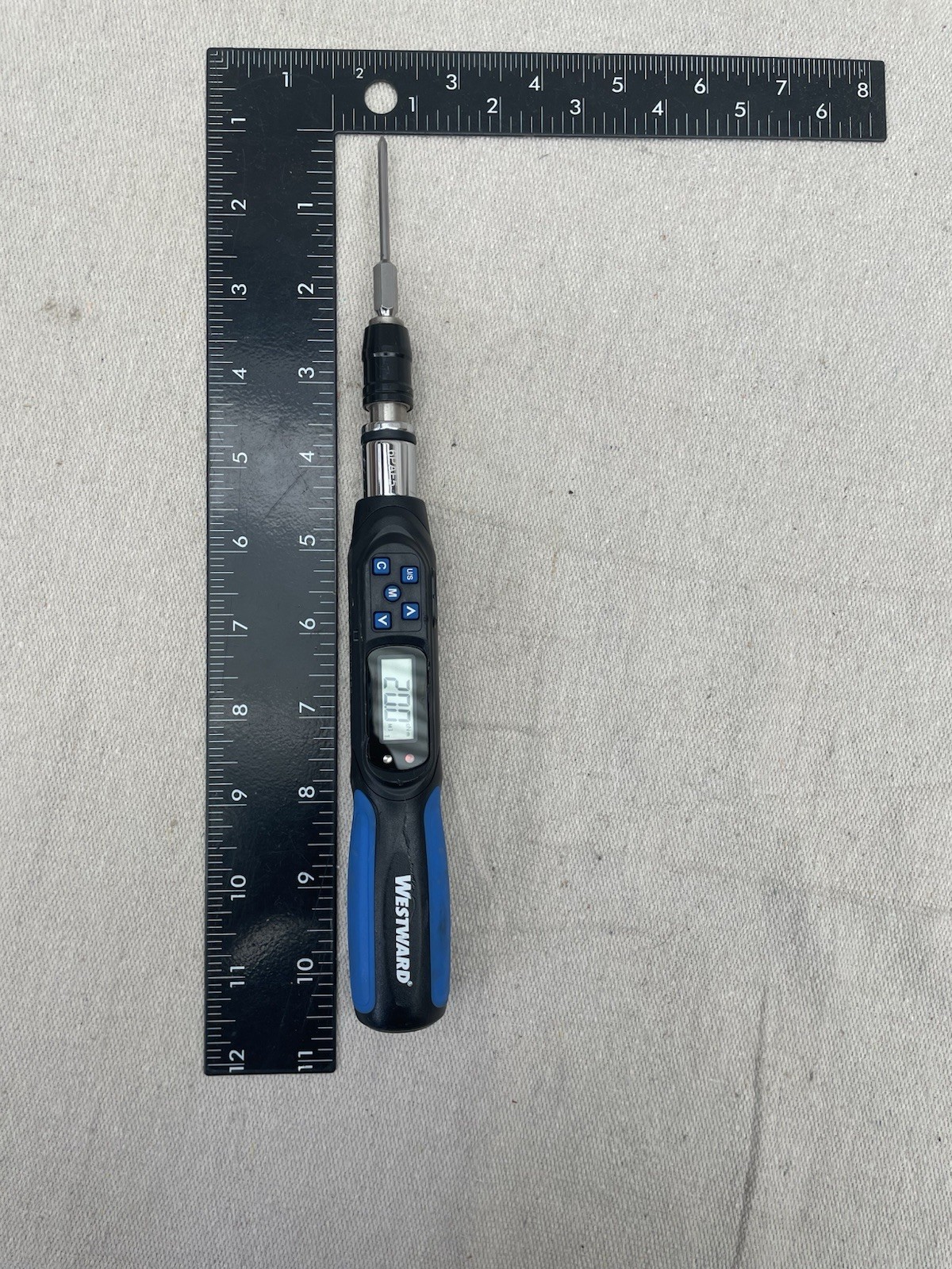 Westward 6Paf5 Torque Driver, 1/4″, 1.77 To 35.39 In.-Lb.
