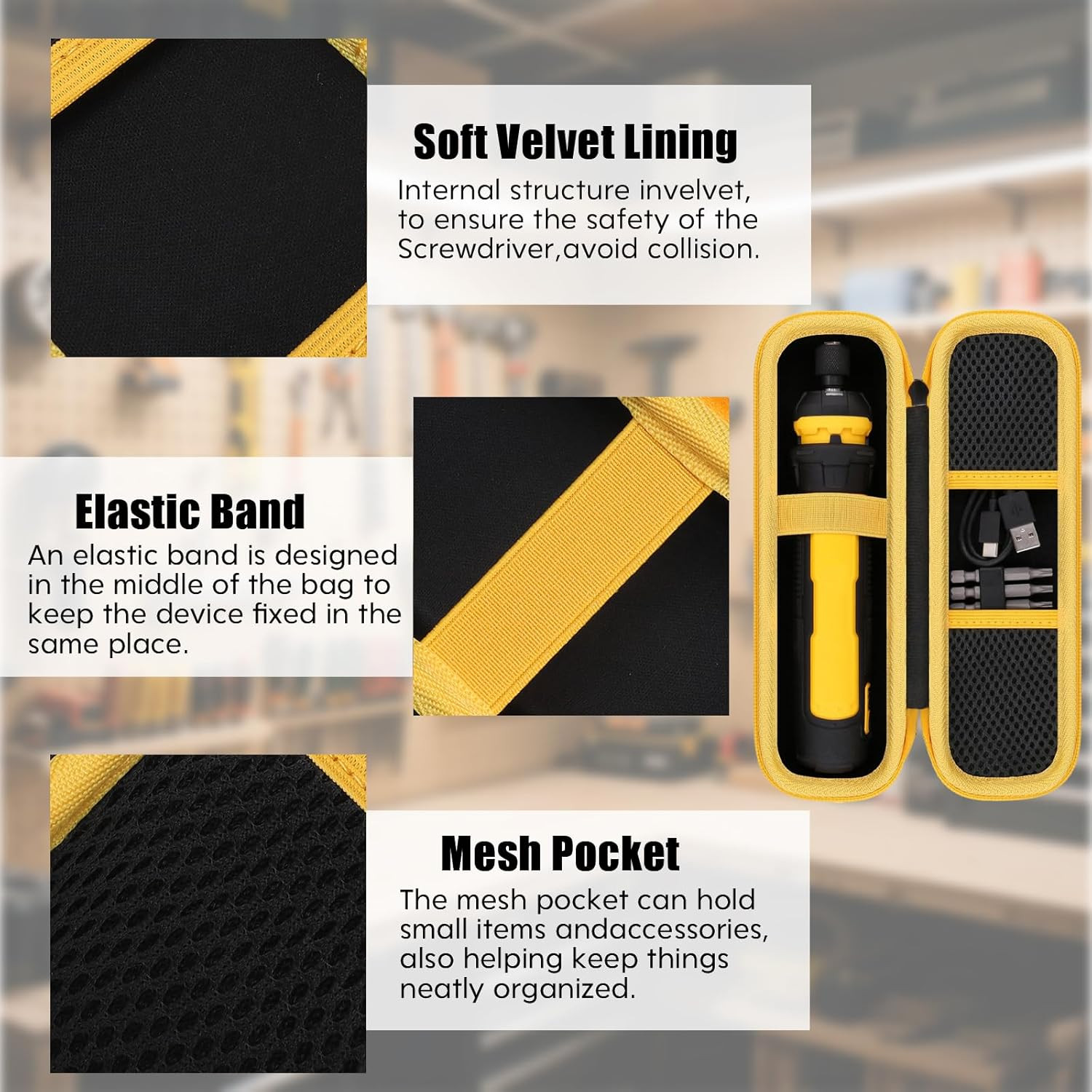 Case for DEWALT Cordless Screwdriver and Screwdriving Bits(Dwht66719),With In…