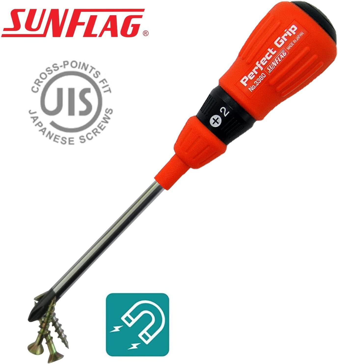 +1 +2 +3 JIS Screwdrivers | Made in Japan (Perfect Grip)