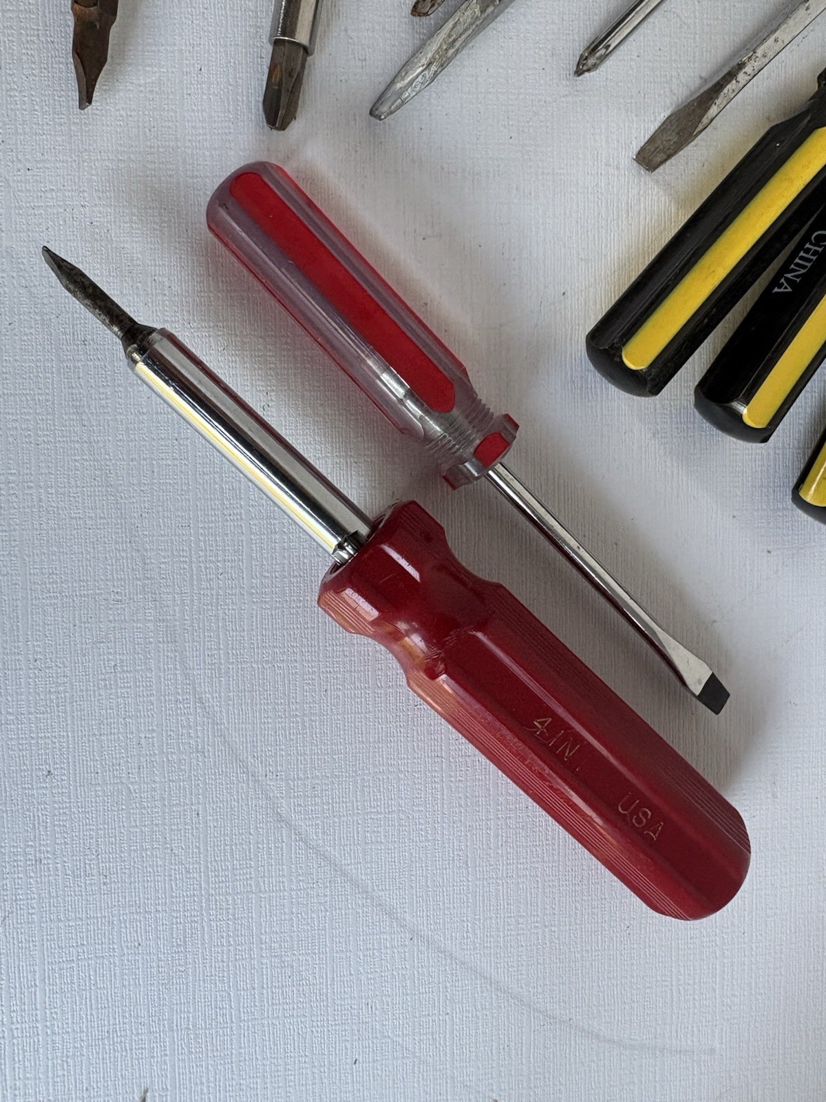 20 Pc Mixed Screwdriver Lot Wood Handle Phillips Slotted Multi-Bit Vintage Tools