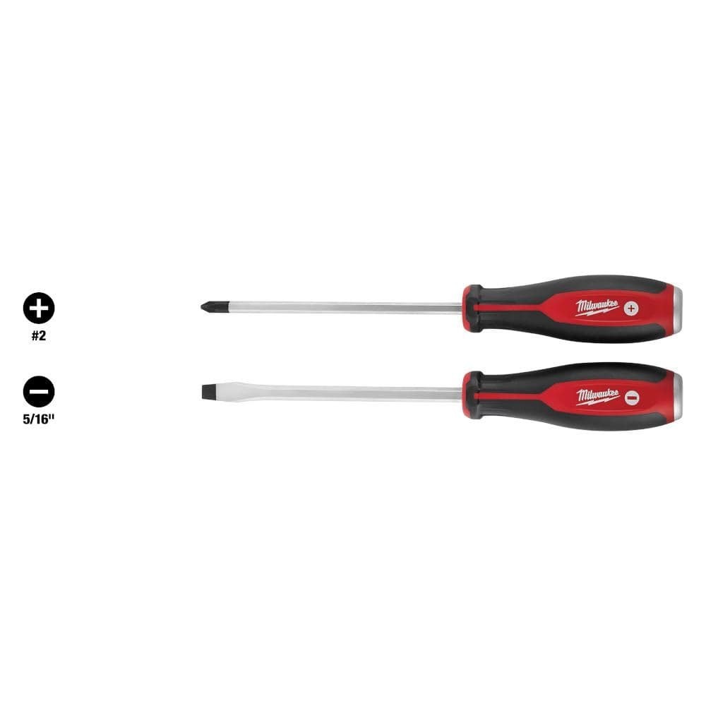 Demo Screwdriver Drivers With Steel Caps (2-piece) | Milwaukee Demolition Set