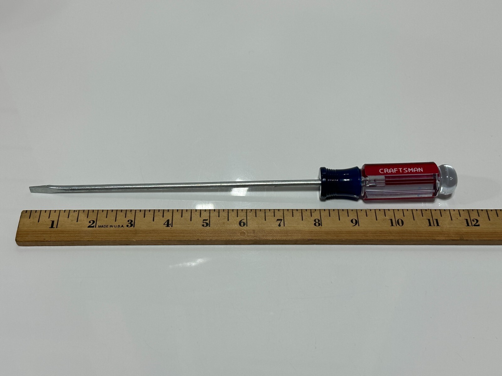 NEW Craftsman USA Made 41248 Flat 3/16 Slotted Screwdriver – 8″ Long Shaft