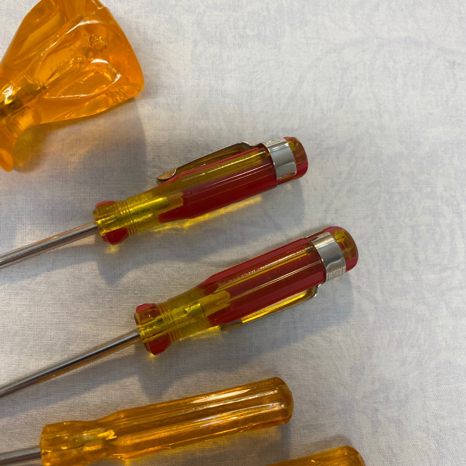 Vintage Mini Screwdriver Lot Pocket Stubby Precision Flat Phillips 6 Pc