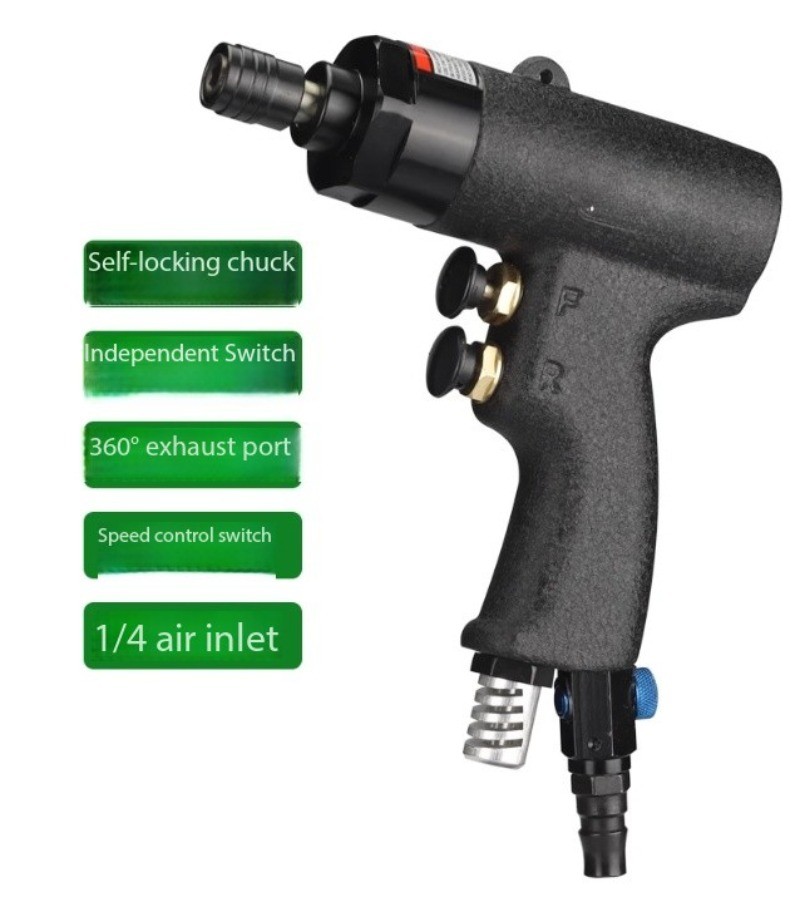 Pneumatic Screwdriver Industrial-Grade Gun-Type Woodworking Tool Screwdriver Bit