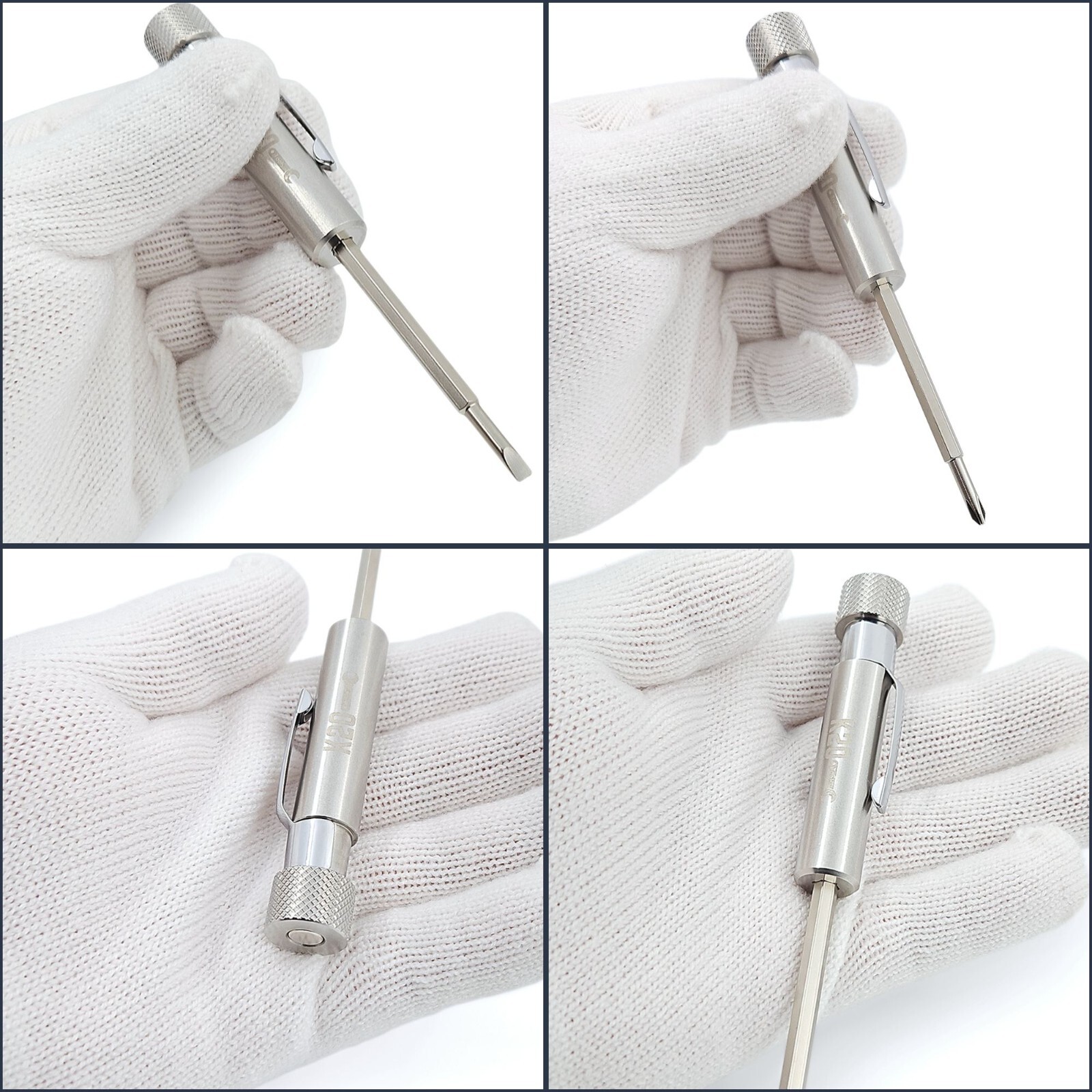 Pocket Screwdriver with Clip and Magnet – Phillips Slotted Flat – K20 TOOL’S