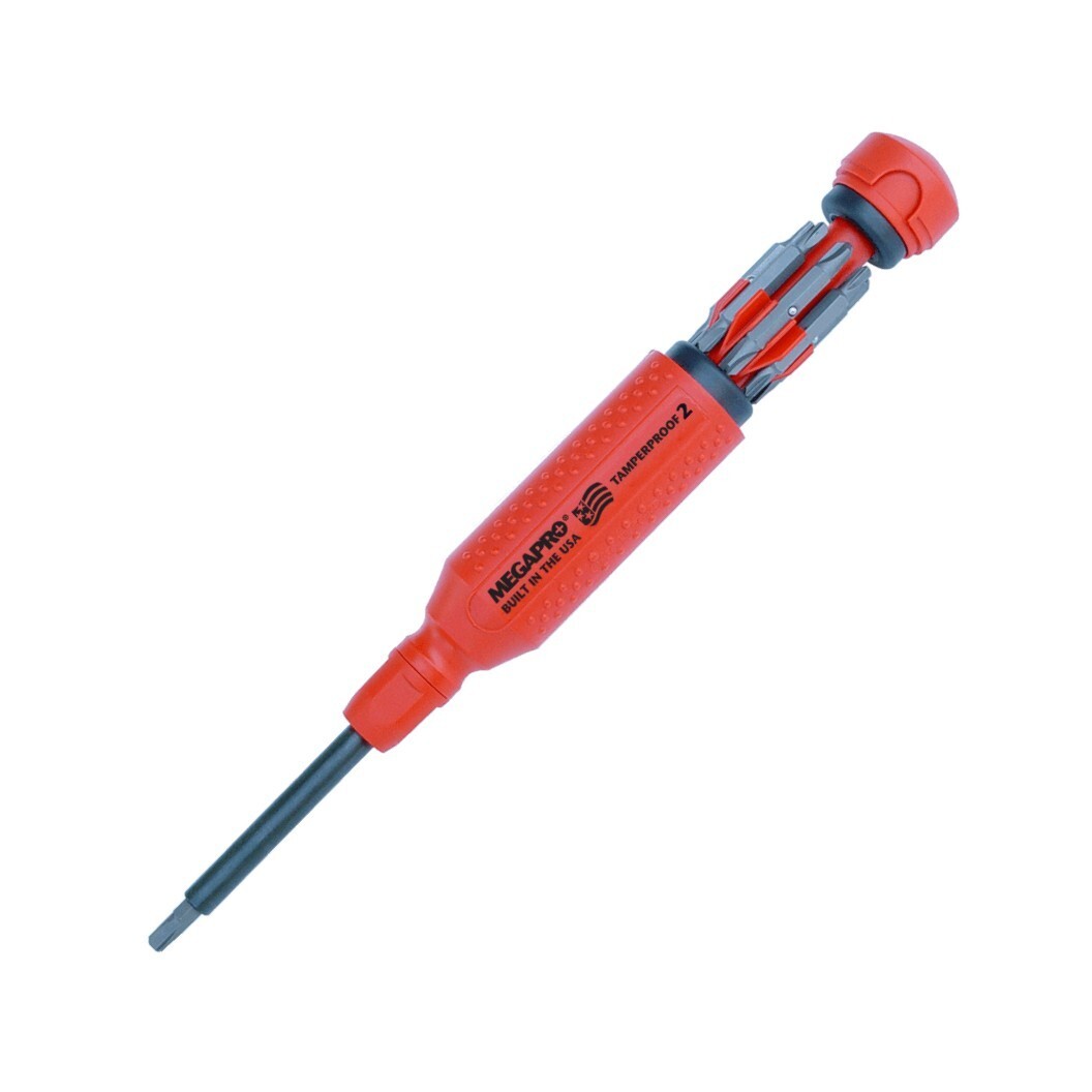 Megapro Tamperproof 2 Screwdriver for Tri Wing Security Torx Plus Torq Set Bits