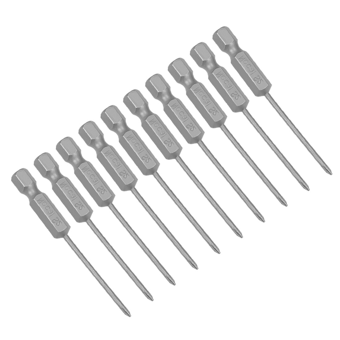 10pcs Phillips Bits 1/4-Inch Hex Shank 65mm Length 2PH0 Magnetic Screw Driver