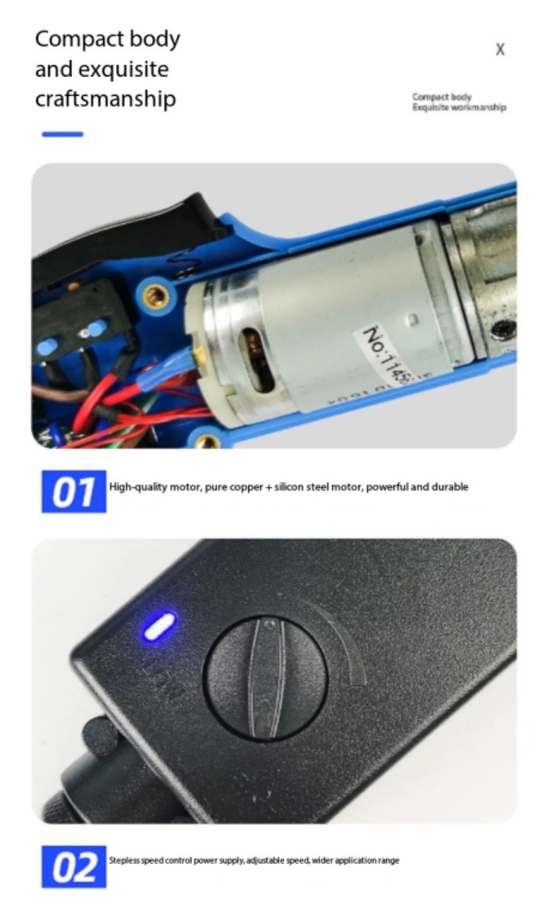 Electric Screwdriver Industrial-Grade Corded Model 220V for Home Repairs
