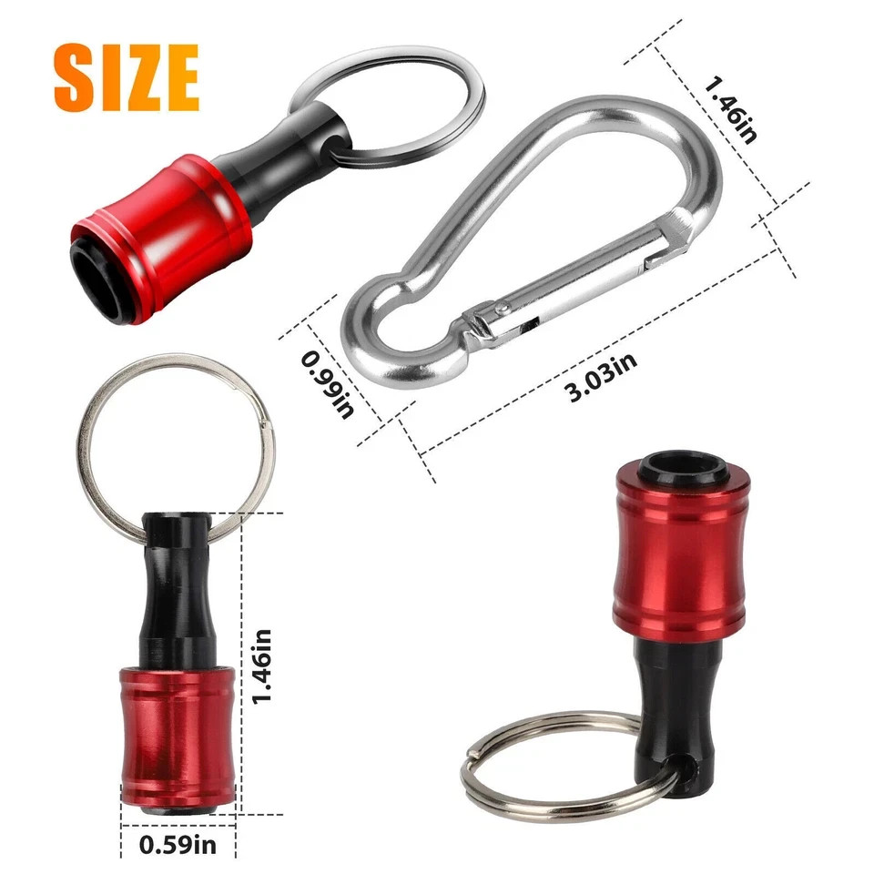 1/4″ Hex Shank Quick Release Keychain Screwdriver Drill Bit Holder Bit Set 28PCS