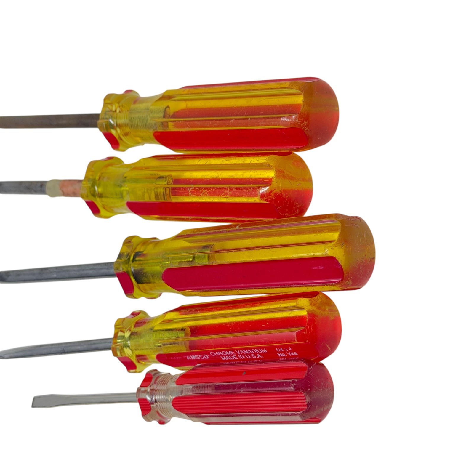 Williams, Millers Falls, Amscoand Assorted Mixed USA Screwdriver Set Rare, 5pc