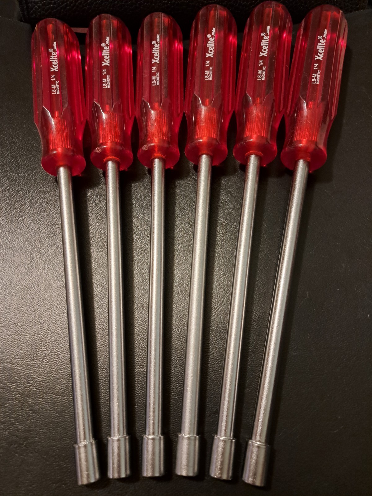 6 Xcelite WELLER LM-8 MAGNETIC 1/4″ Nut Driver Sheet Metal Chassis Screw Starter
