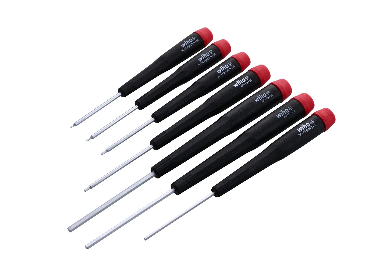 Wiha 26390 Screwdriver Set, Hex Metric With One Size, Original Version