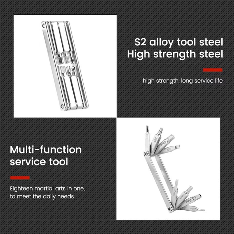 Universal Pocket travel Folding Tool Set with Screwdrivers and Wrenches