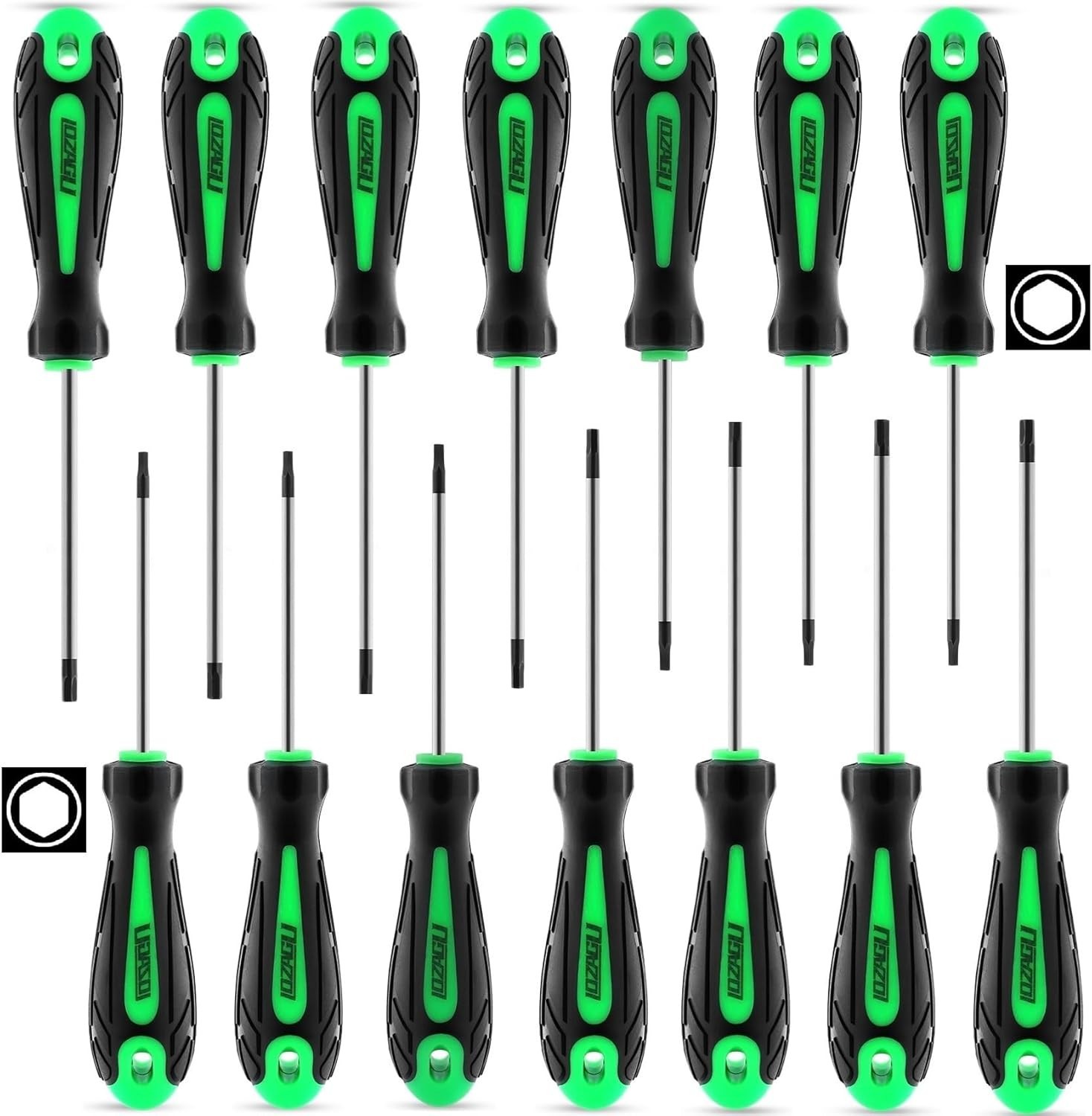 14Pcs Mini Hex Screwdriver Set, Metric(0.9Mm-3Mm) SAE(0.035″-1/8) Hex Allen Wren