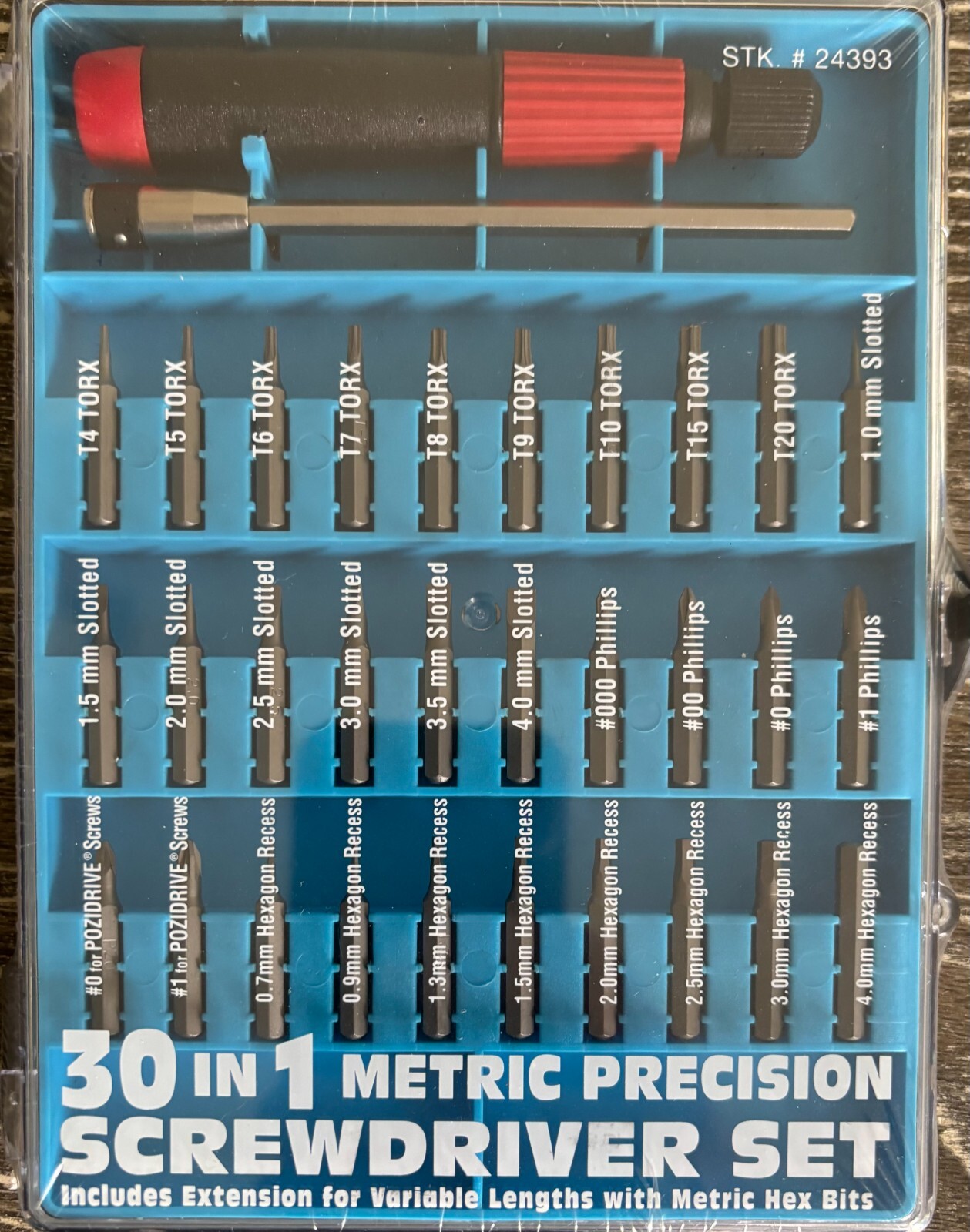 Precision Screwdriver Set with 30 Bits