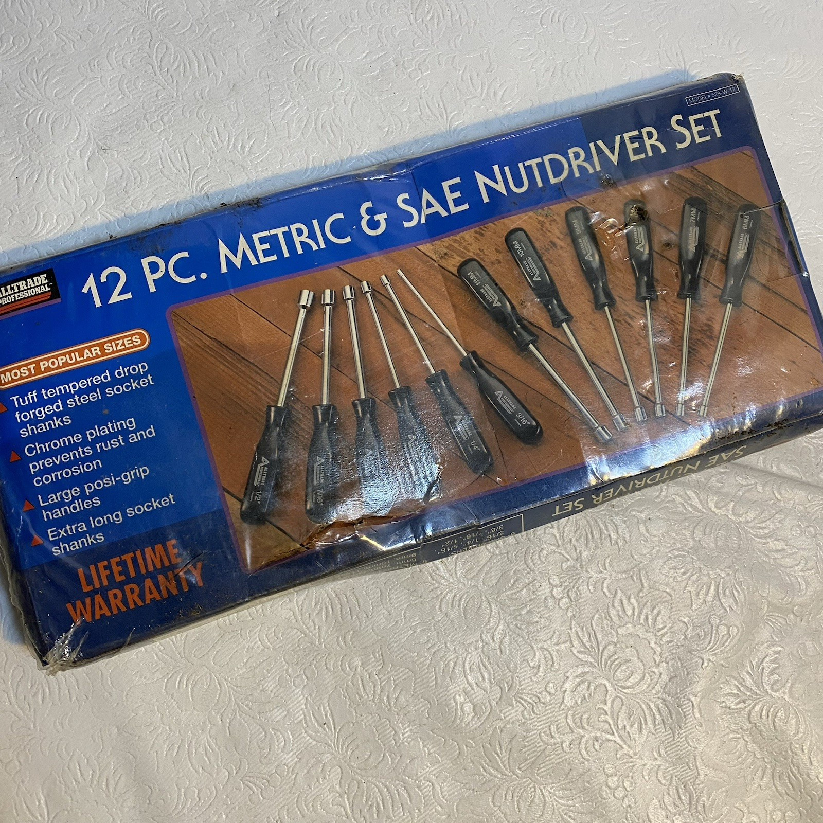 Alltrade Professional 529-W-12 12 piece Metric & SAE Nutdriver Set NOS READ