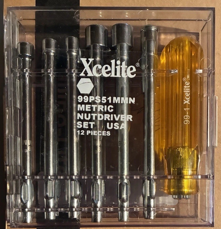 99PS51MMN Xcelite TOOLS 12 pc. Metric Nutdriver Set Hard Case