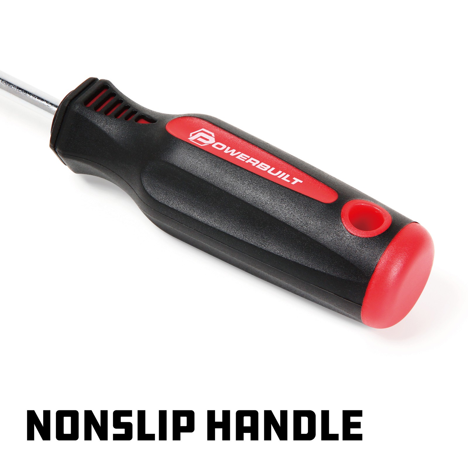 Powerbuilt 3/16 Inch Slotted Screwdriver with Double Injection Handle – 646168