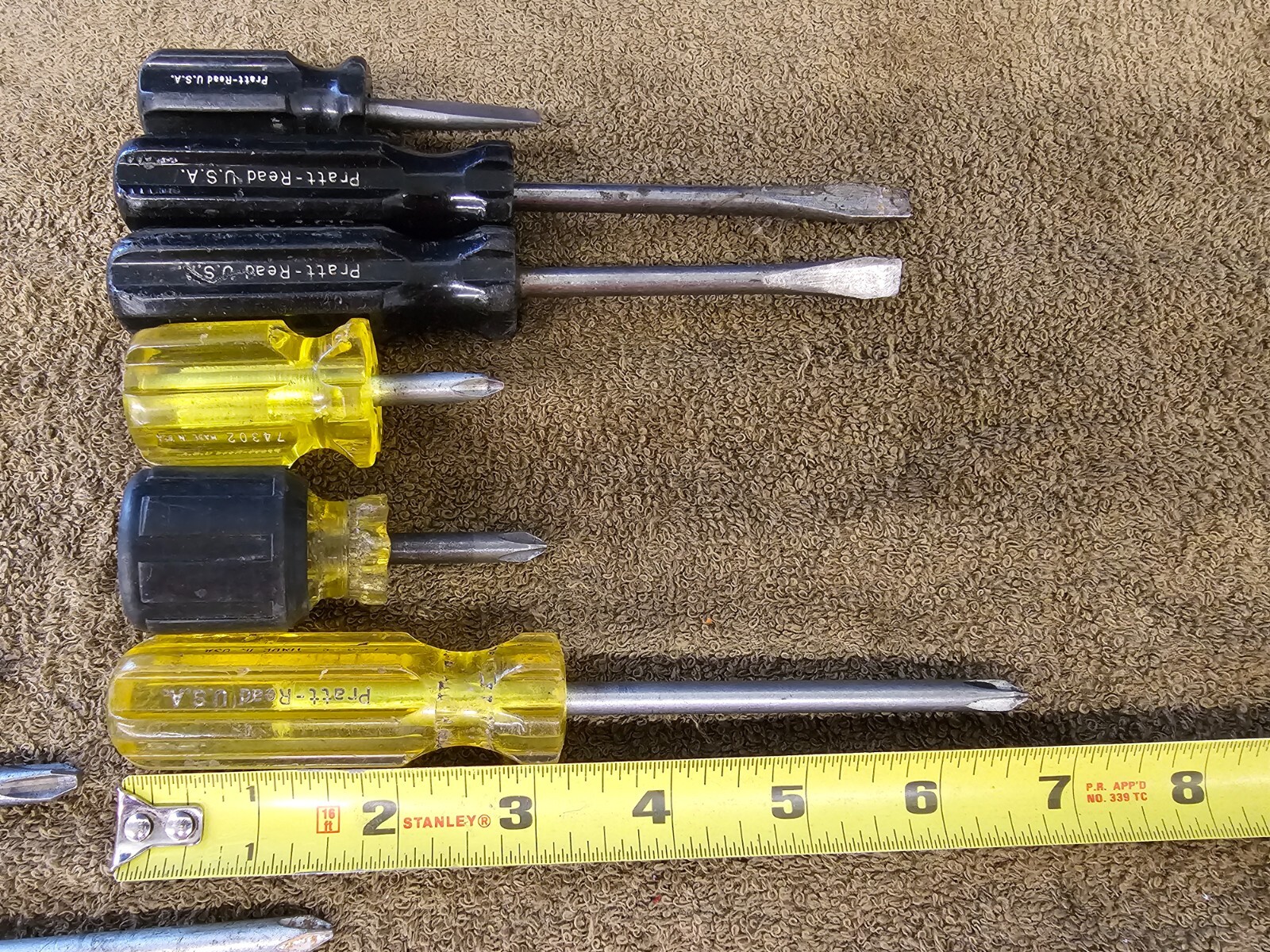 21 Pratt Read Crescent Screwdriver Set Slotted Phillips Flat Head Tip Long Short