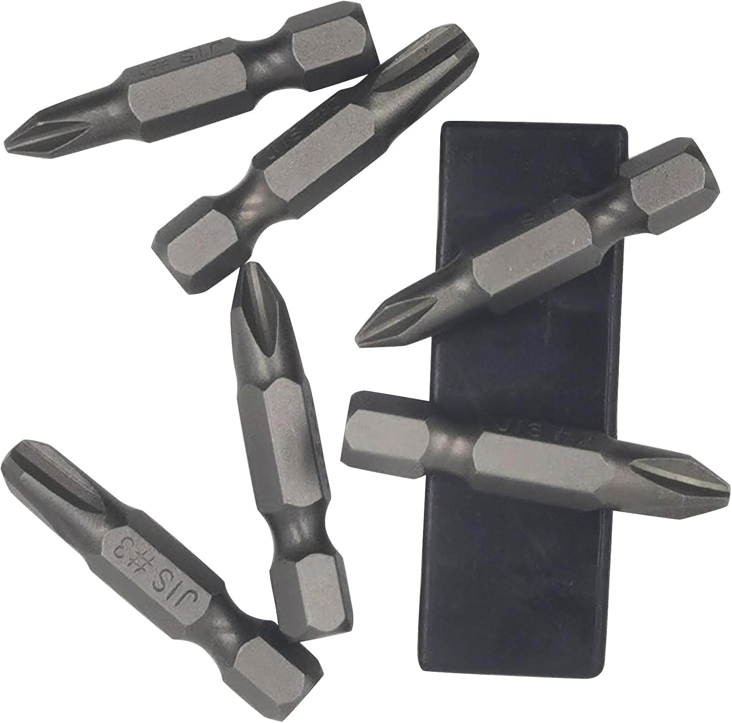 6Pcs 35Mm JIS Screwdriver Bit Set with Magnetic Tip, 1/4 Hex Shank, S2 Alloy Ste